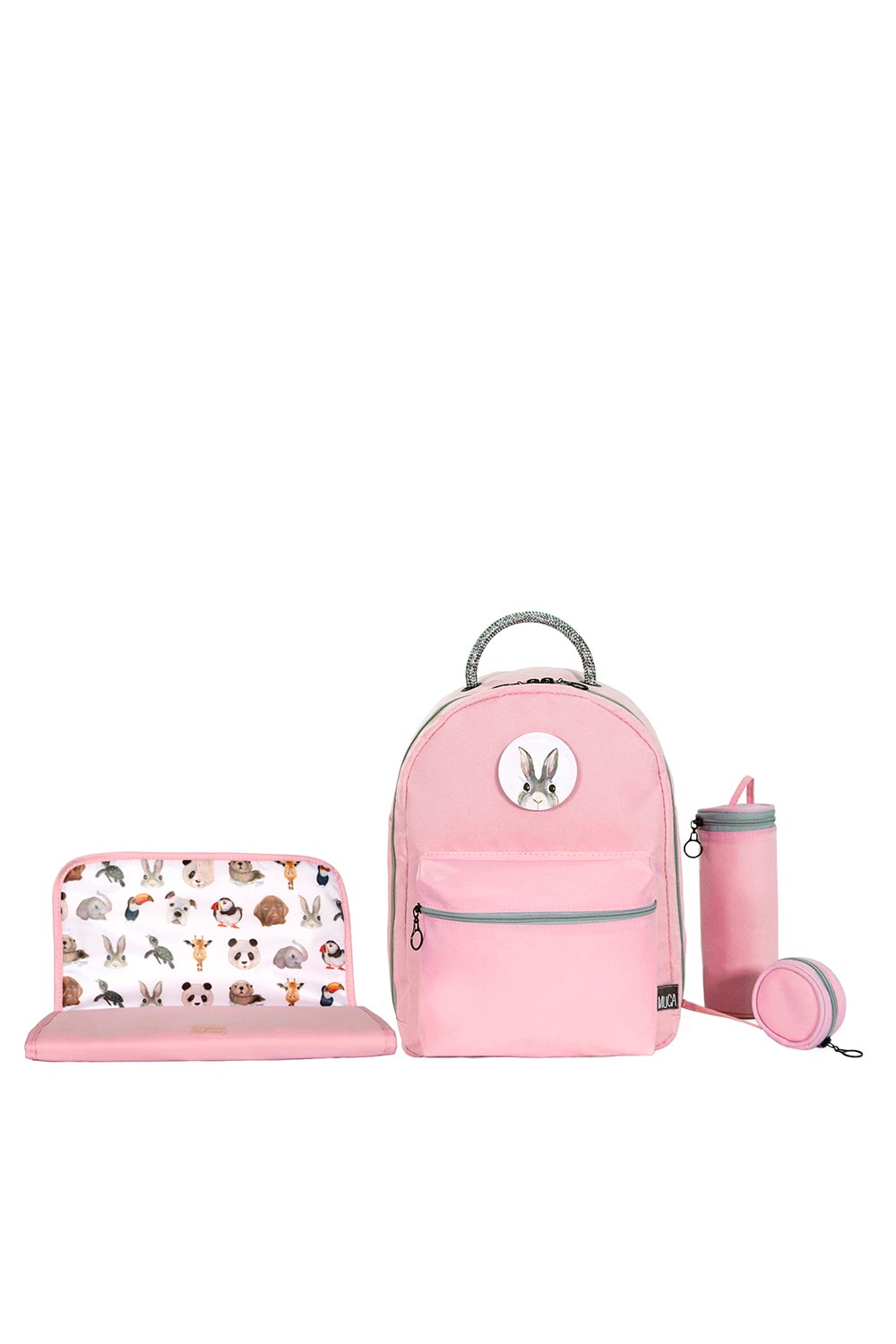 Muca-Pembe Gogi Set - Bebek Bakım Sırt Çanta Set-Sırt Çantası-1-Milagron.com