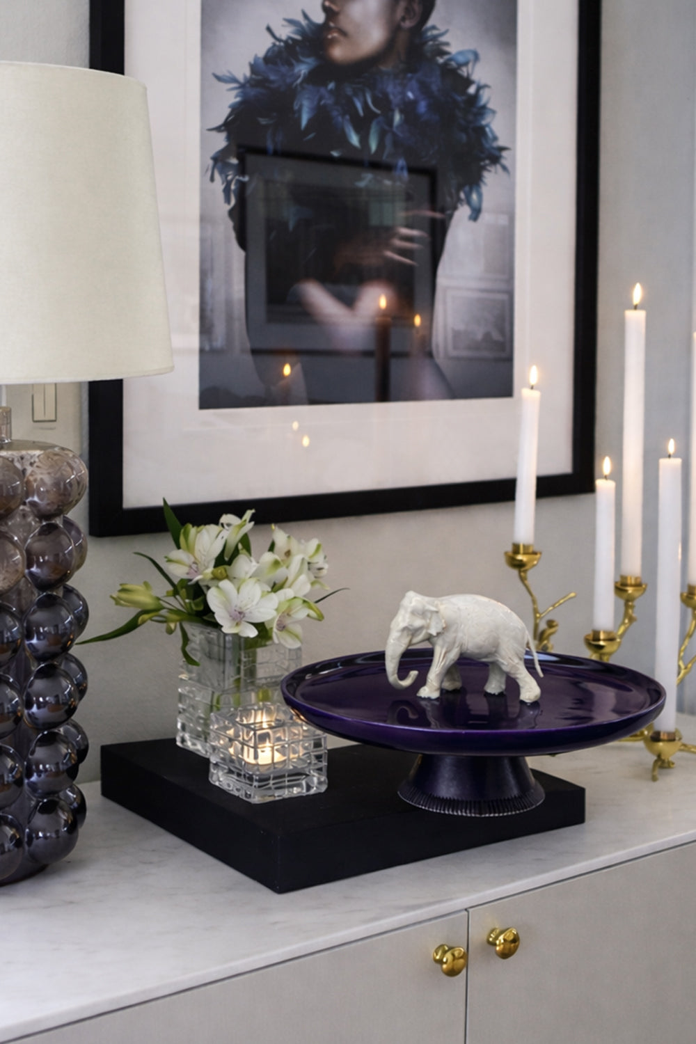 Ayaklı Fil Figürlü Sunum Tabağı - 4