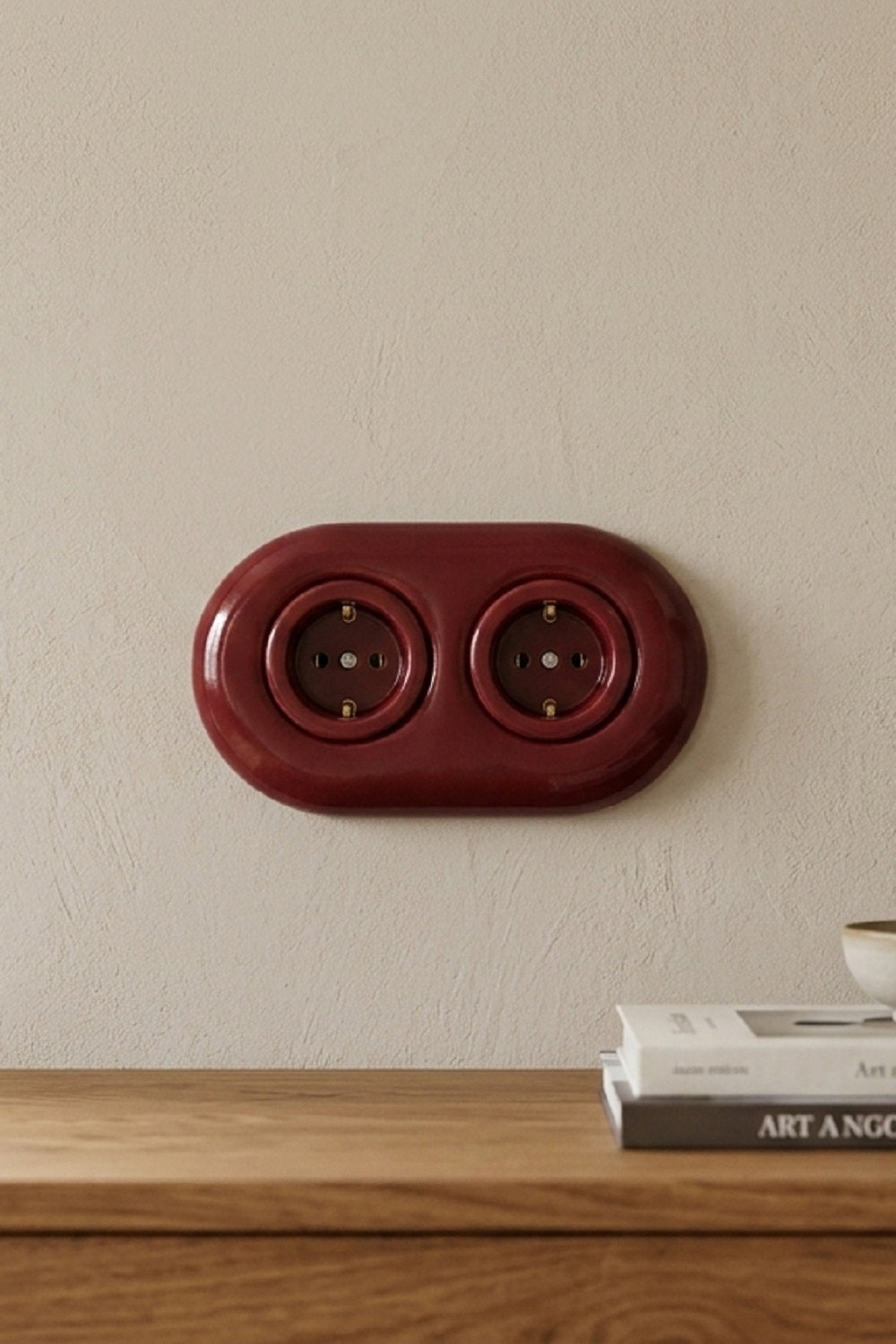 Porselen Priz İkili - 0