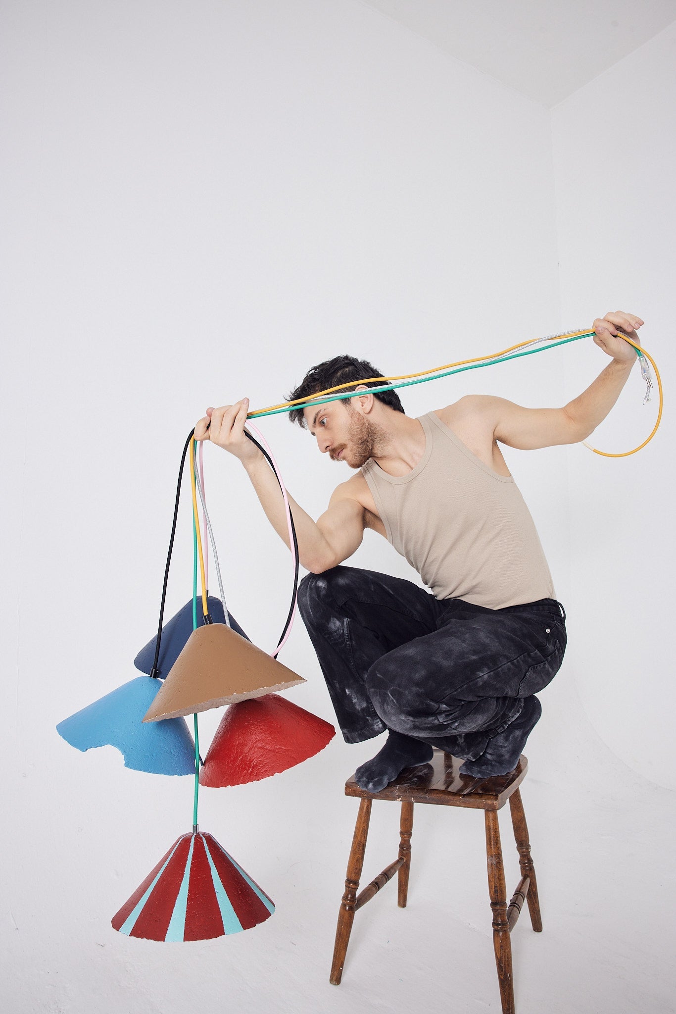 Mujj Objects-Mini Pendant Light Funnel-Avize-7-Milagron.com