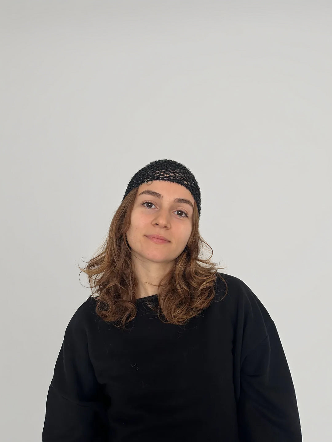 Mujj Studio-Glittery Black Sandy-Saç Aksesuarı-2-Milagron.com