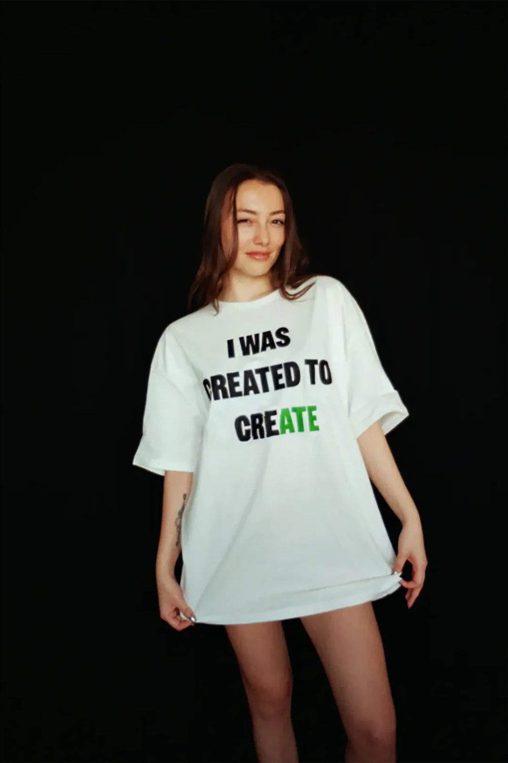 Mujj Studio-I Was Created To Create T Shirt-T-Shirts-1-Milagron.com