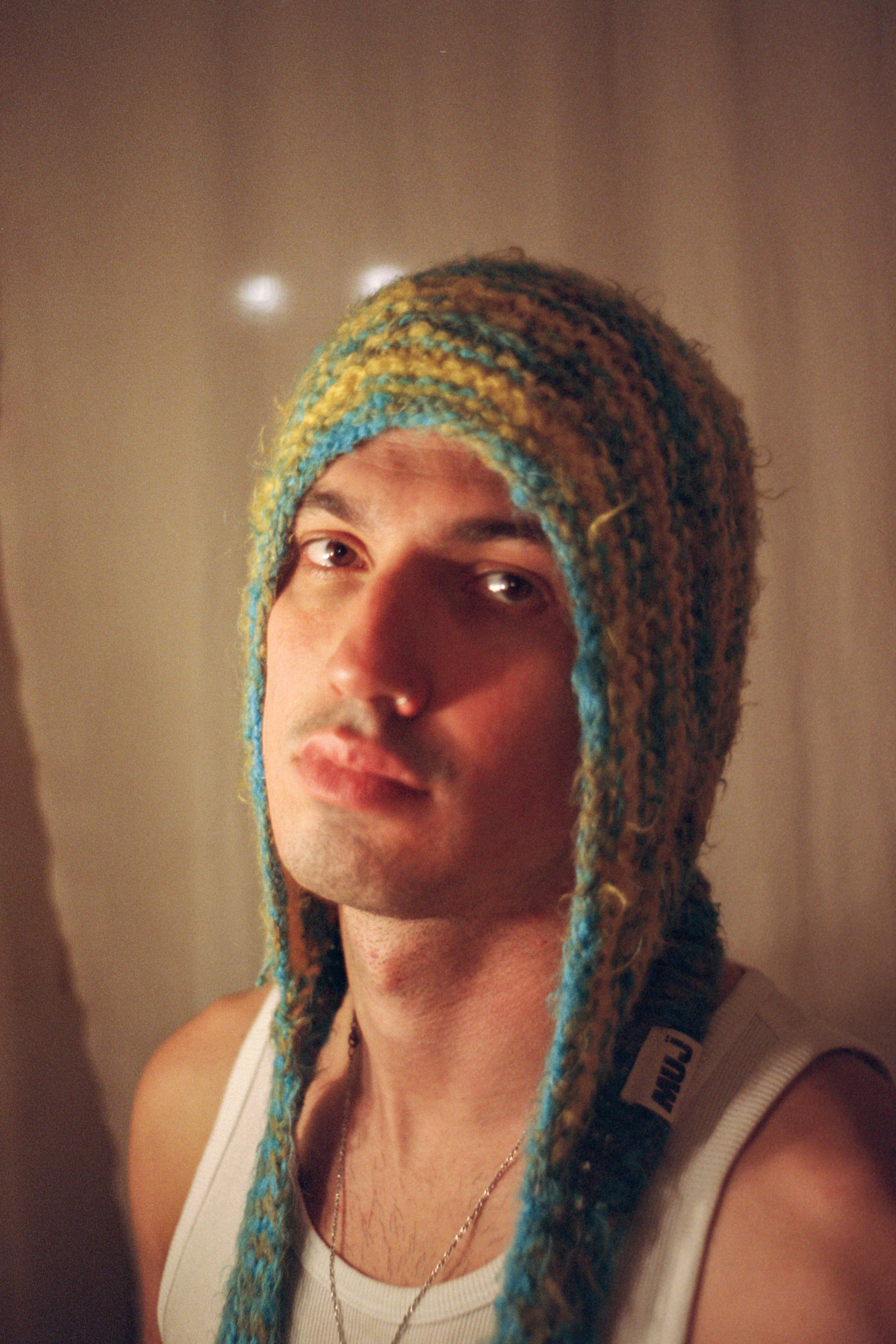 Mujj Studio-Striped, Color Transition Ed Bow Tie Bonnet-Saç Aksesuarı-2-Milagron.com