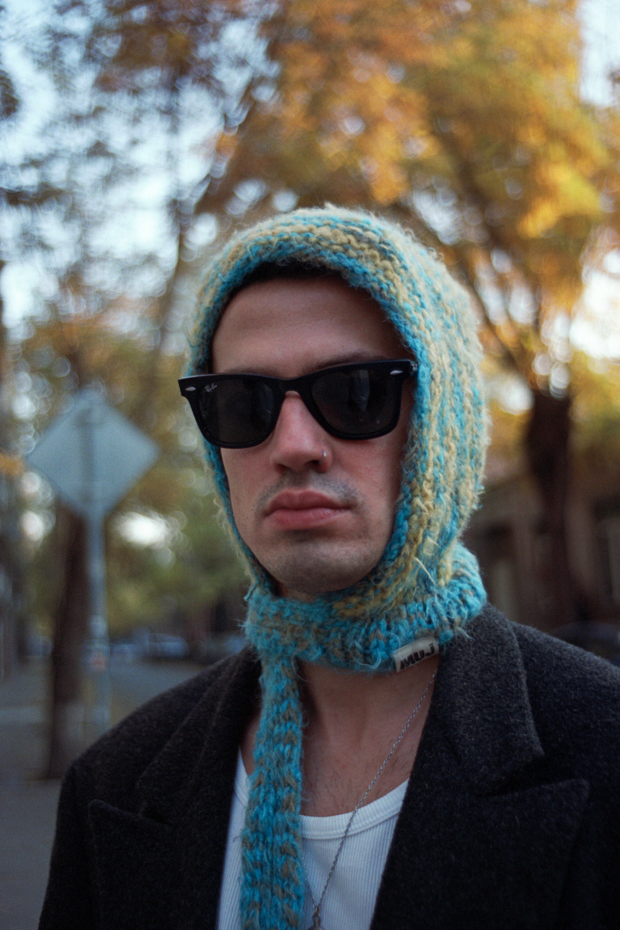 Mujj Studio-Striped, Color Transition Ed Bow Tie Bonnet-Saç Aksesuarı-3-Milagron.com