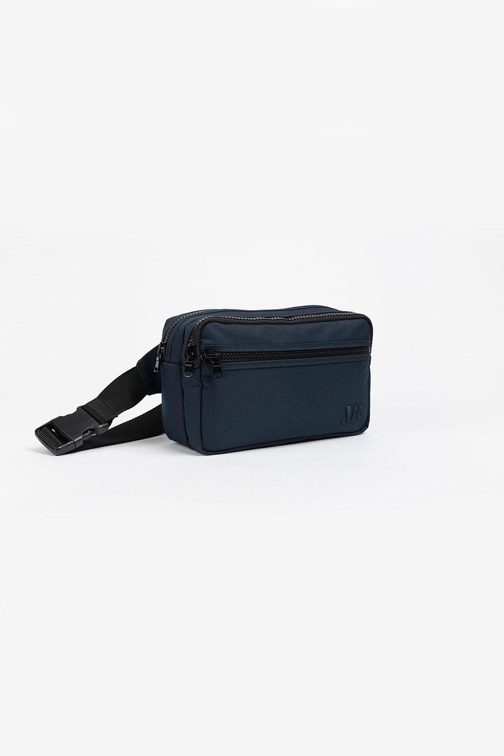 Muni Bum Bag-Grace Navy Blue Double Bumbag-Bel Çantası-2-Milagron.com