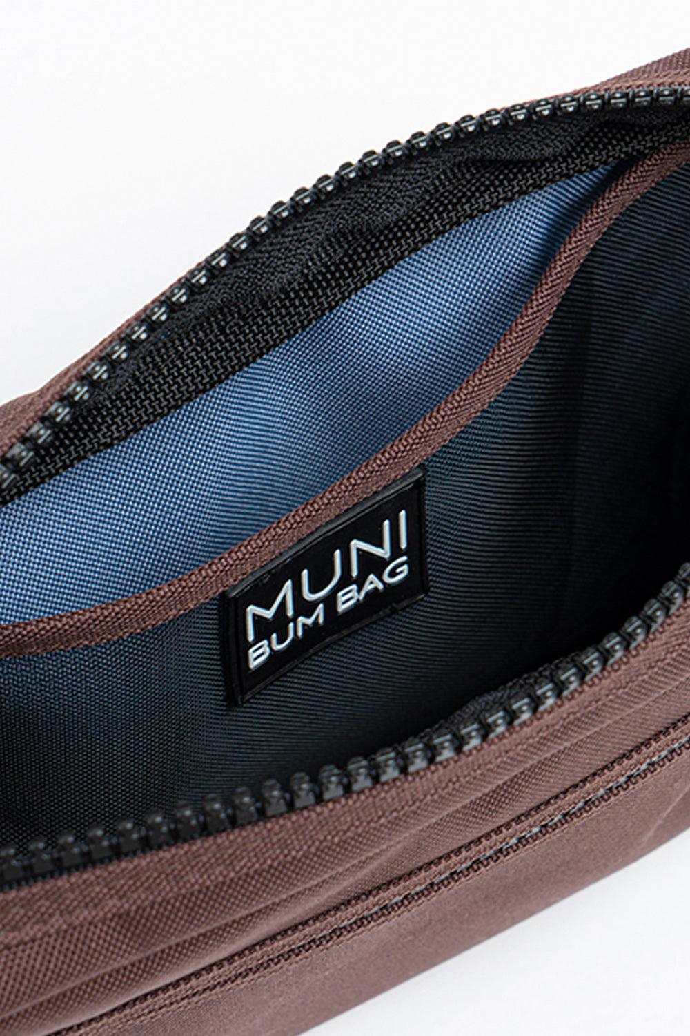 Muni Bum Bag-Grace Single Bumbag Coffee-Bel Çantası-4-Milagron.com