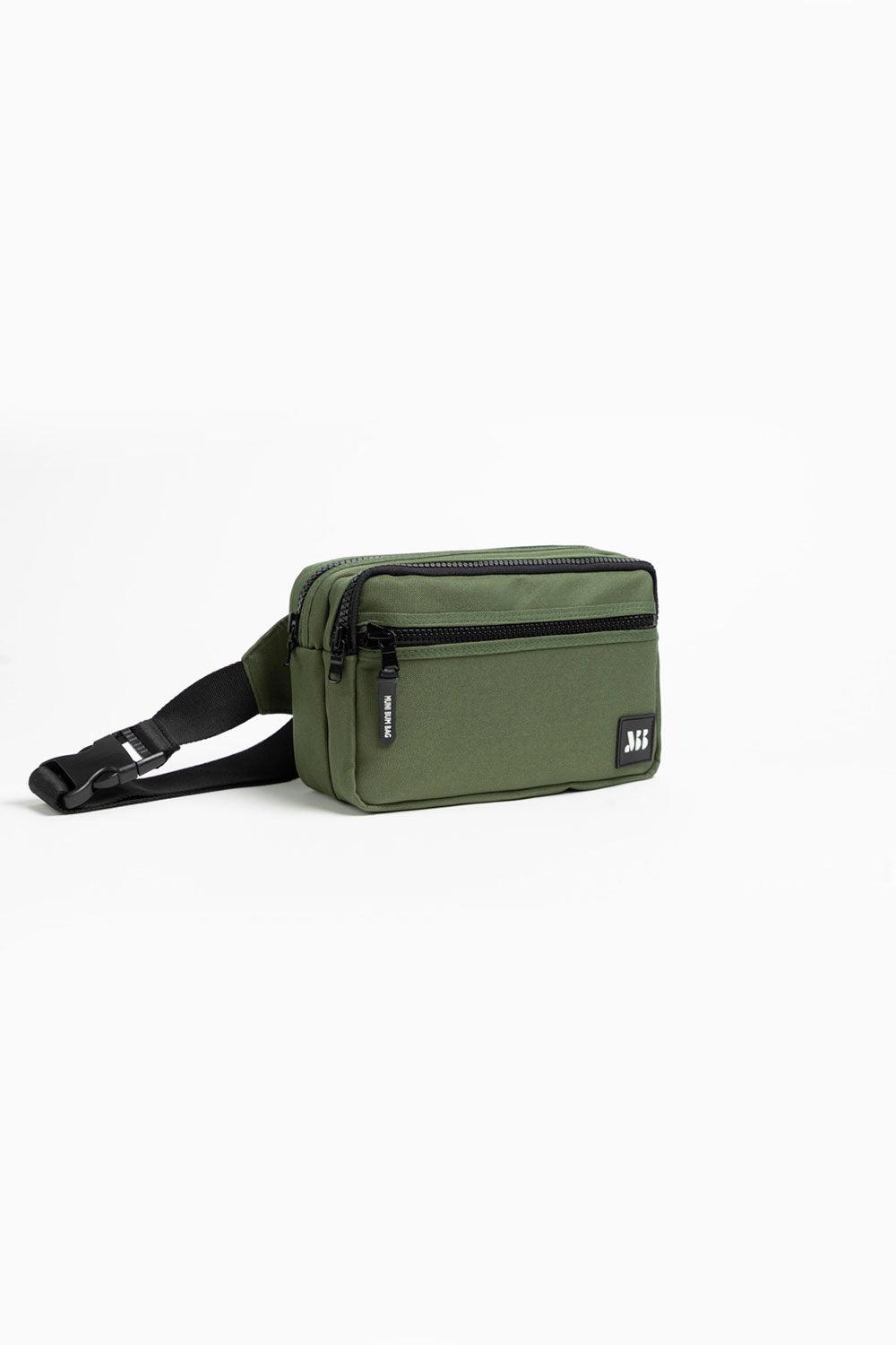 Muni Bum Bag-Khaki Double Bumbag-Bel Çantası-2-Milagron.com