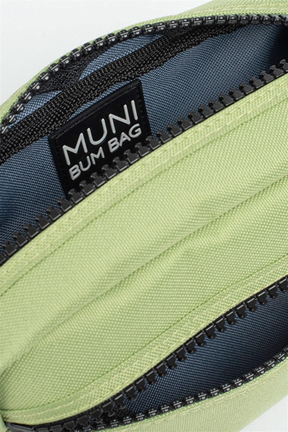 Muni Bum Bag-Mini Mu Nile Green Single Bumbag-Bel Çantası-4-Milagron.com