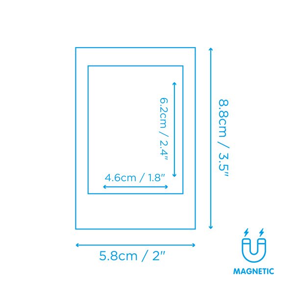 Mustard-Mustard 2 D Gökkuşağı Manyetik çerçeveler-Çerçeve-7-Milagron.com