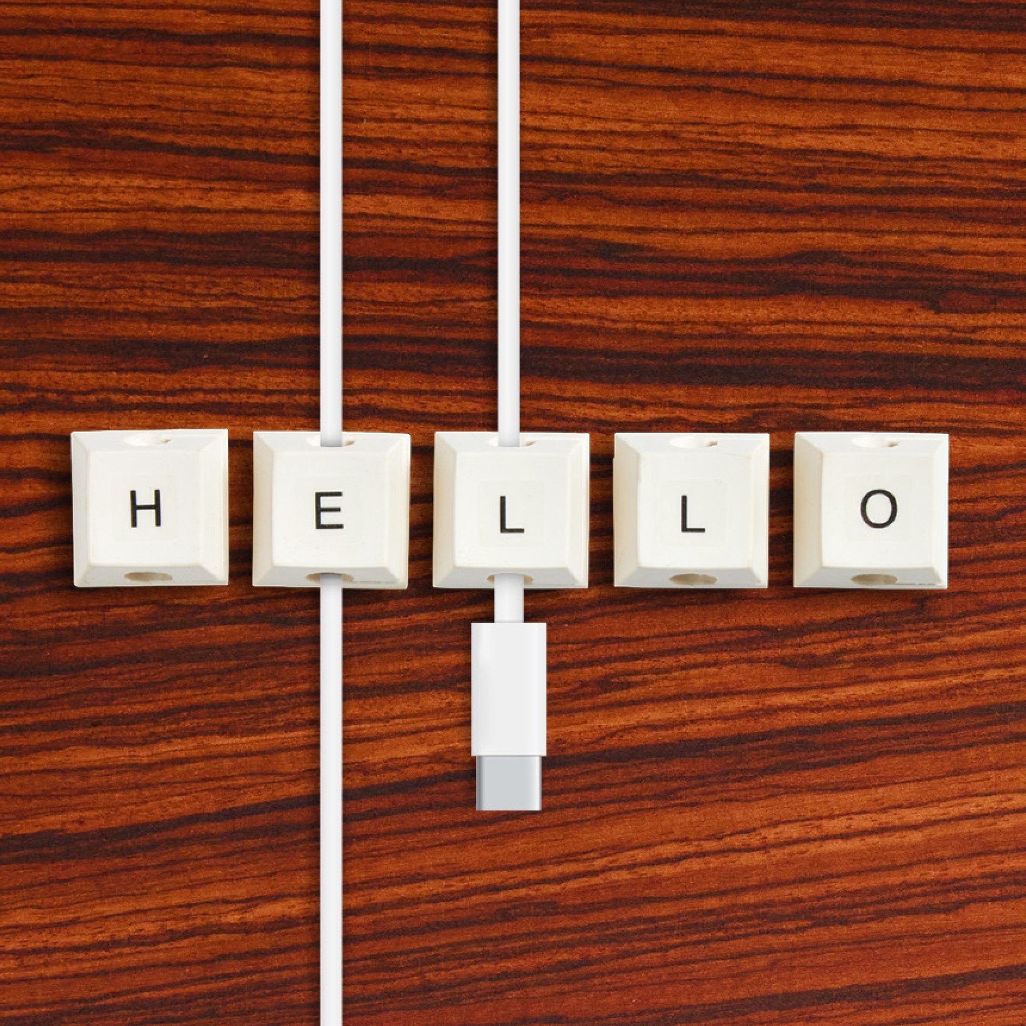 Mustard-Mustard Beşli Klavye Tuşları Kişiselleştirilebilir Retro Kablo Düzenleyici-Kablo Düzenleyici-4-Milagron.com