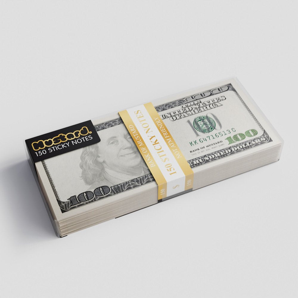 Mustard-Mustard Cash Sticky Notes Not Kağıdı-Post-it ve Notluk-1-Milagron.com