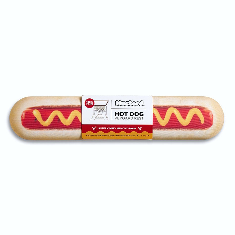 Mustard-Mustard Hot Dog Silikon Klavye Desteği-Mouse Pad-1-Milagron.com