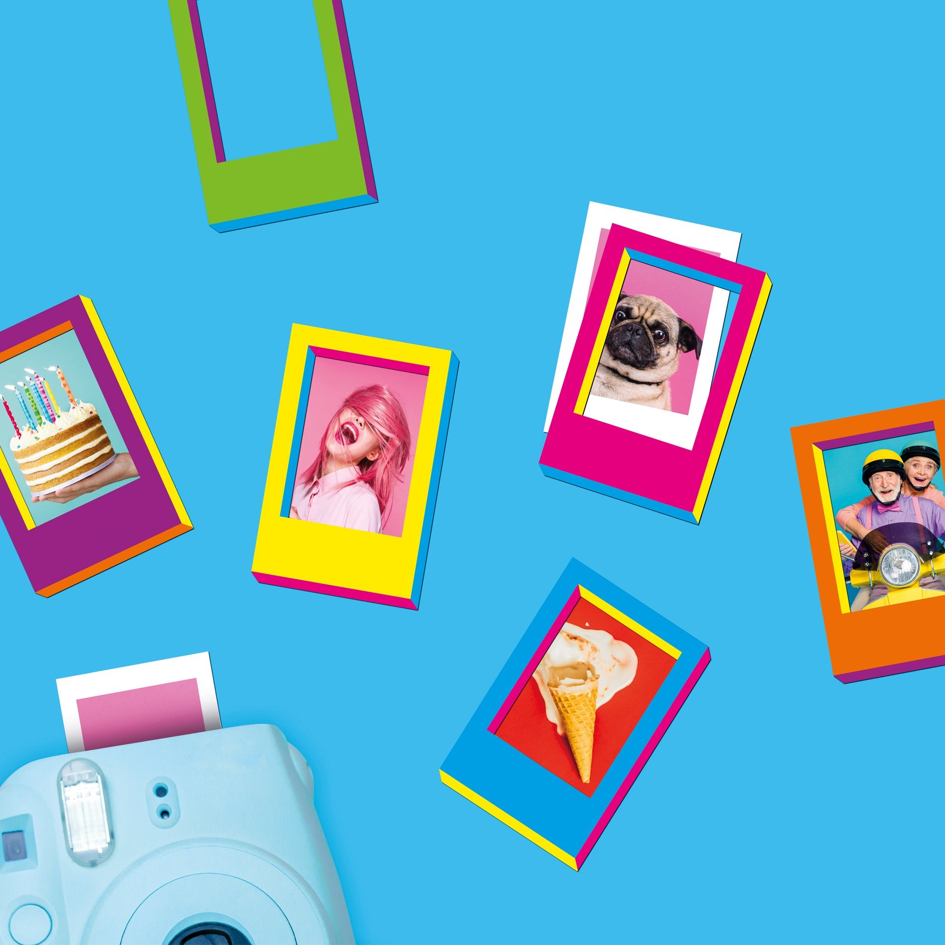 Mustard-Mustard İlüzyon çerçeveler Magnet Seti-Magnet-2-Milagron.com