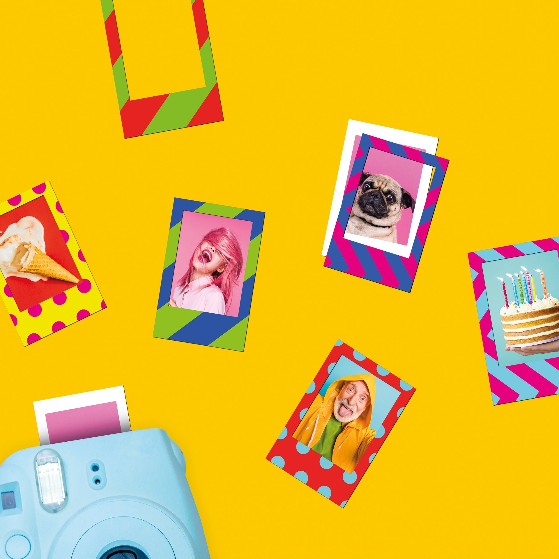 Mustard-Mustard Party Time çerçeve Magnet Seti-Magnet-2-Milagron.com