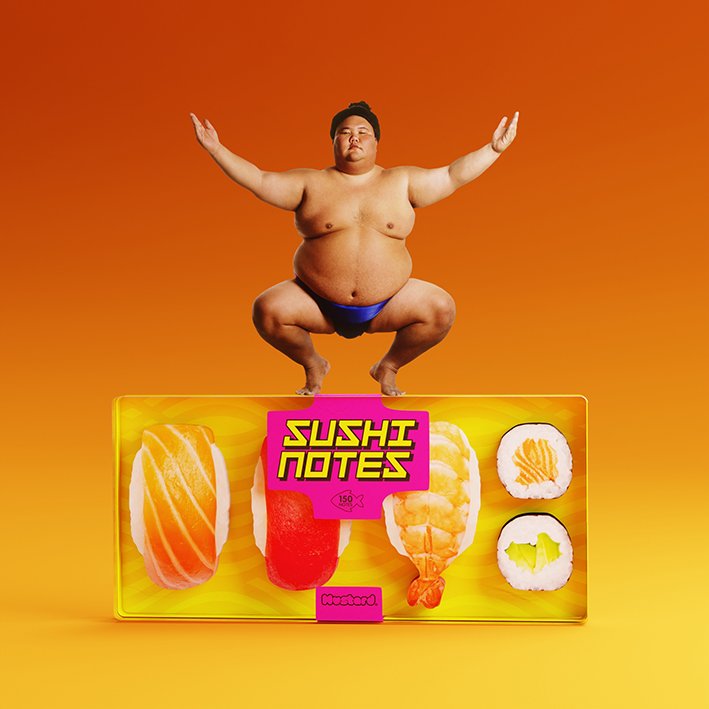 Mustard-Mustard Sushi Bento Sticky Not Kağıdı Ve Page Marker Seti-Mustard-4-Milagron.com