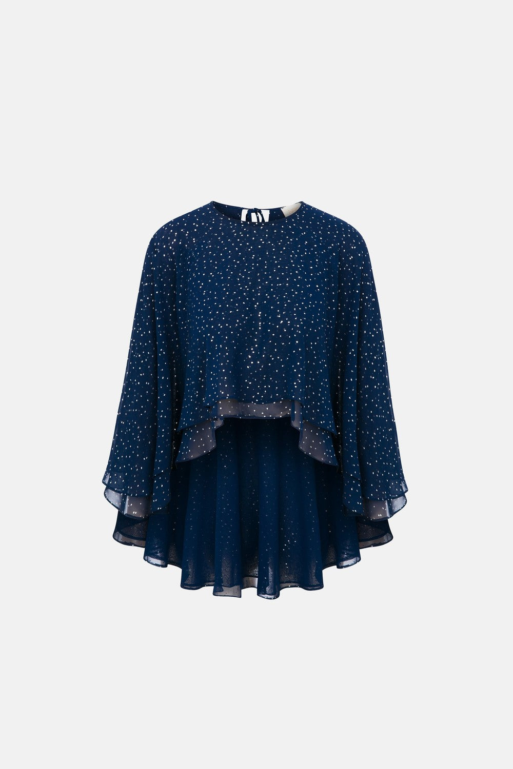 Naia-Heaven Pelerin / Lacivert Parlak-Bluz-6-Milagron.com