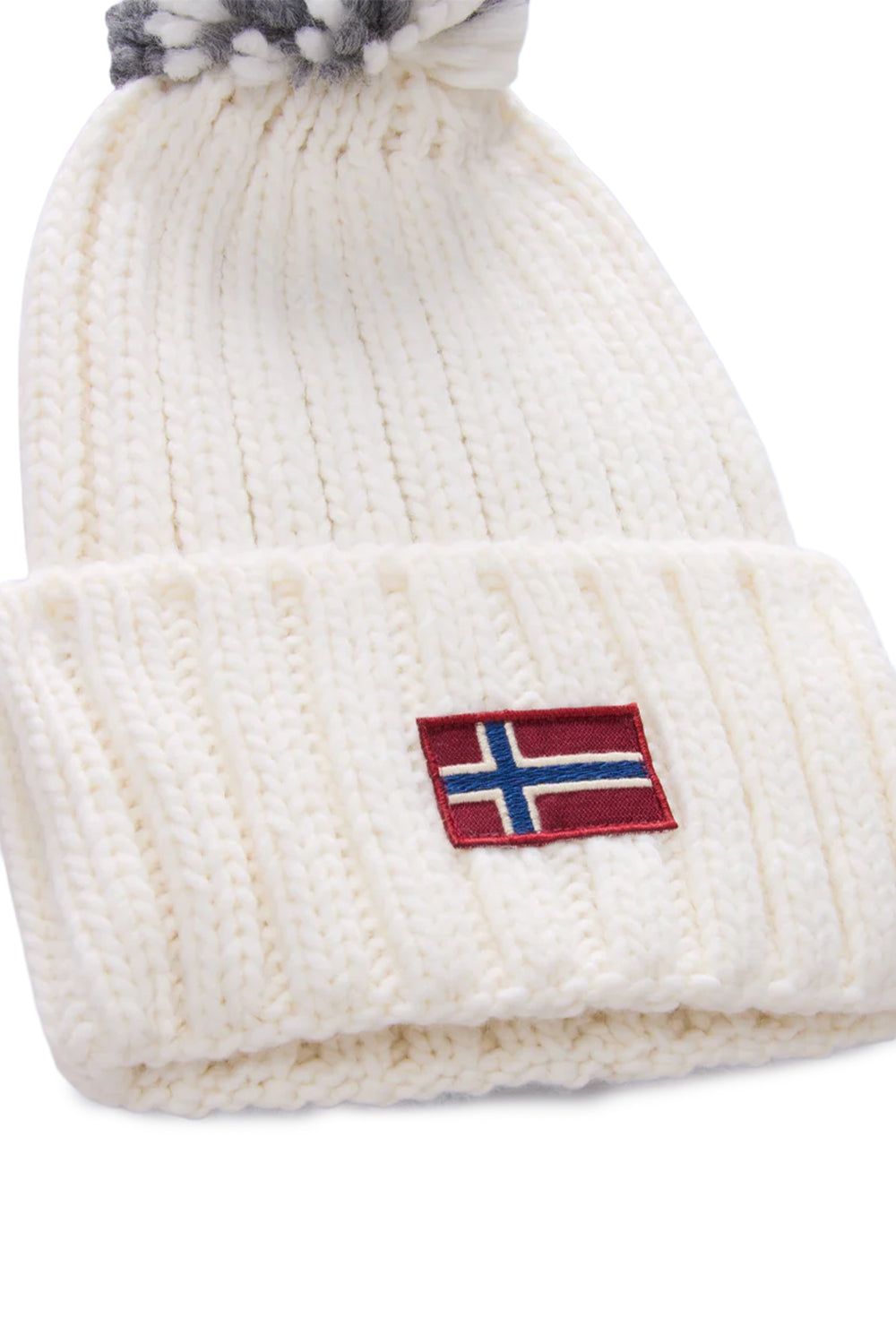 Napapijri-Semiury Beige Dimity Ponponlu Bej Bere-Bere-3-Milagron.com