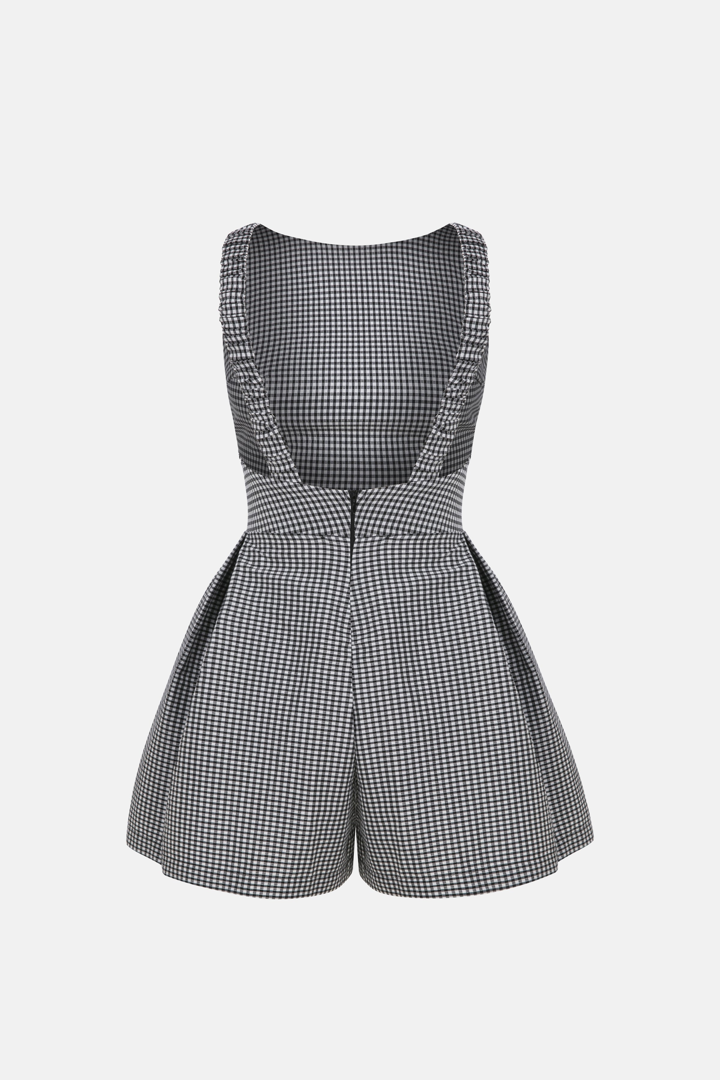 Naia-Alice Tulum / Si̇yah Beyaz Pöti̇kareli̇-Elbise-2-Milagron.com