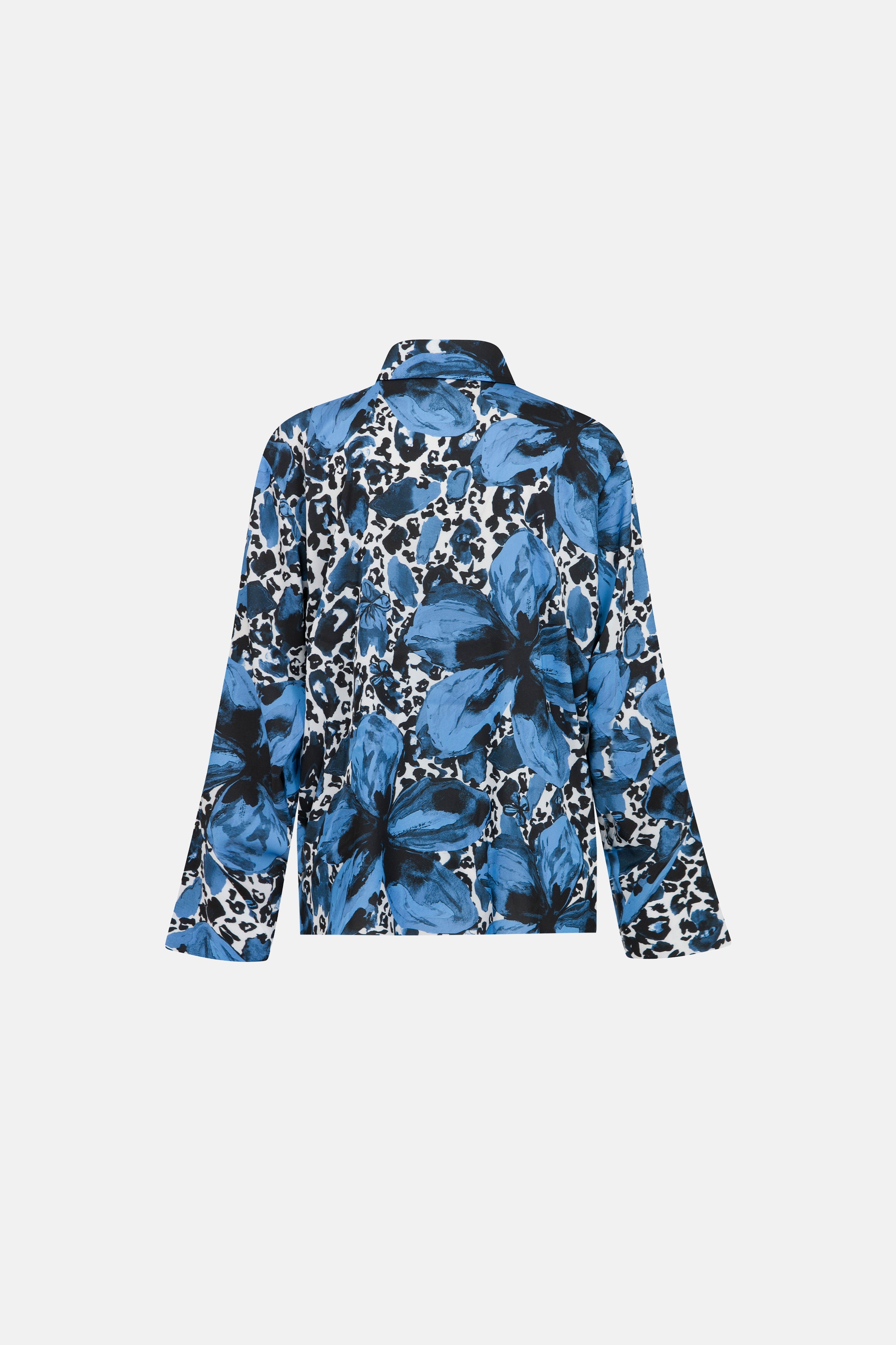 Naia-Aura Şortlu Takım / Siyah Mavi Çiçekli-Alt - Üst Takım-5-Milagron.com