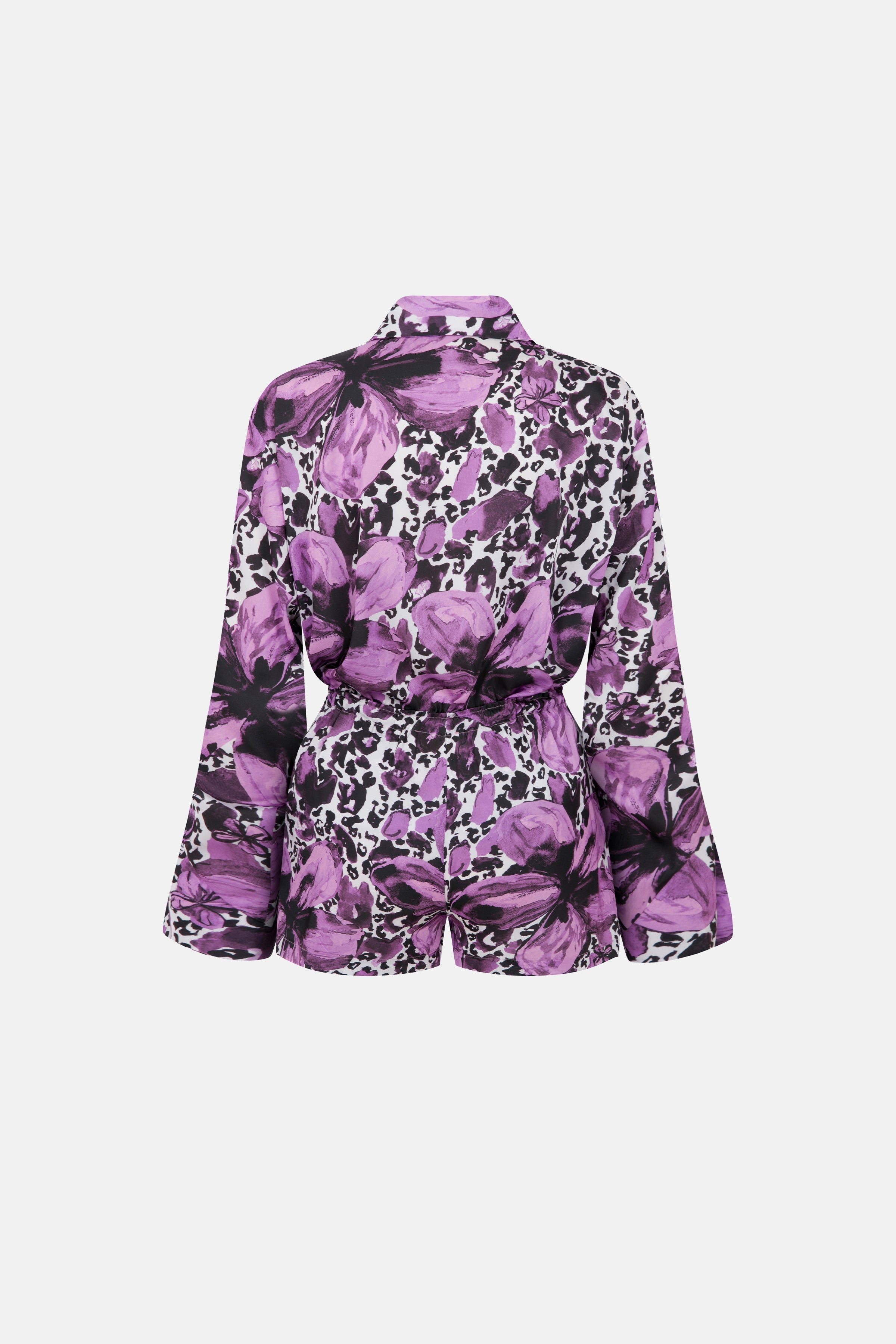 Naia-Aura Şortlu Takım / Siyah Pembe Çiçekli-Alt - Üst Takım-3-Milagron.com