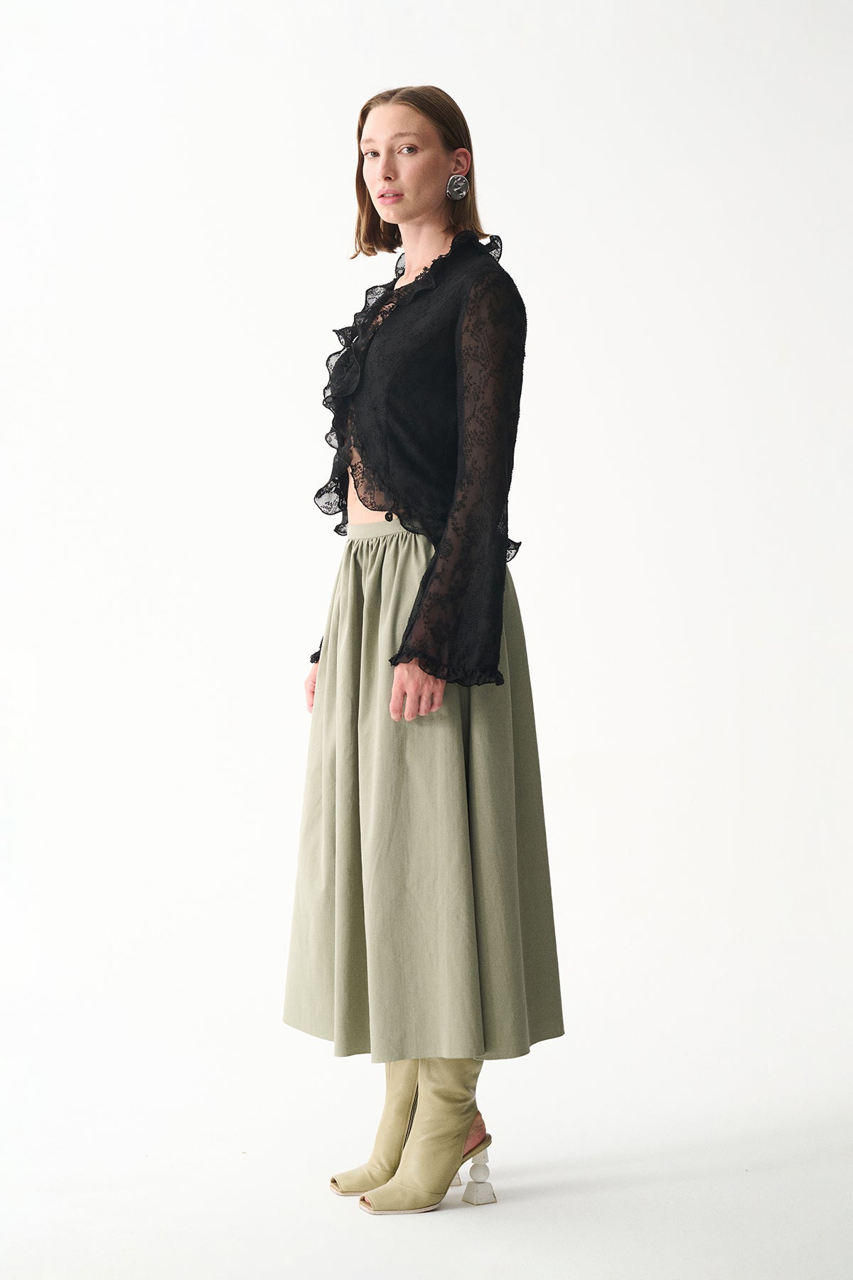 Naia-Ava Maxi Etek / Yeşi̇l-Etek-5-Milagron.com