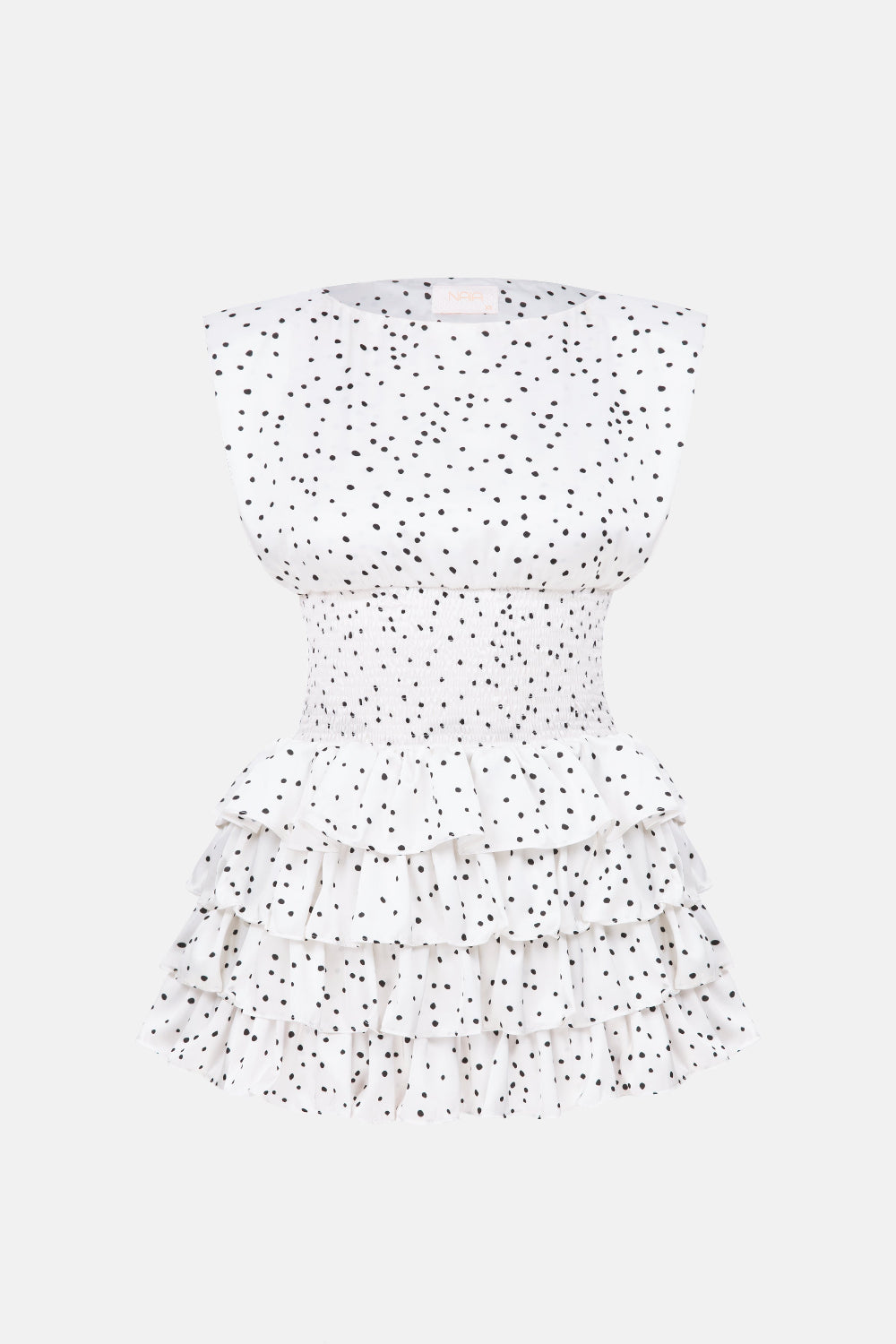 Naia-Coco Puanti̇yeli̇ Elbi̇se / Beyaz-Elbise-1-Milagron.com