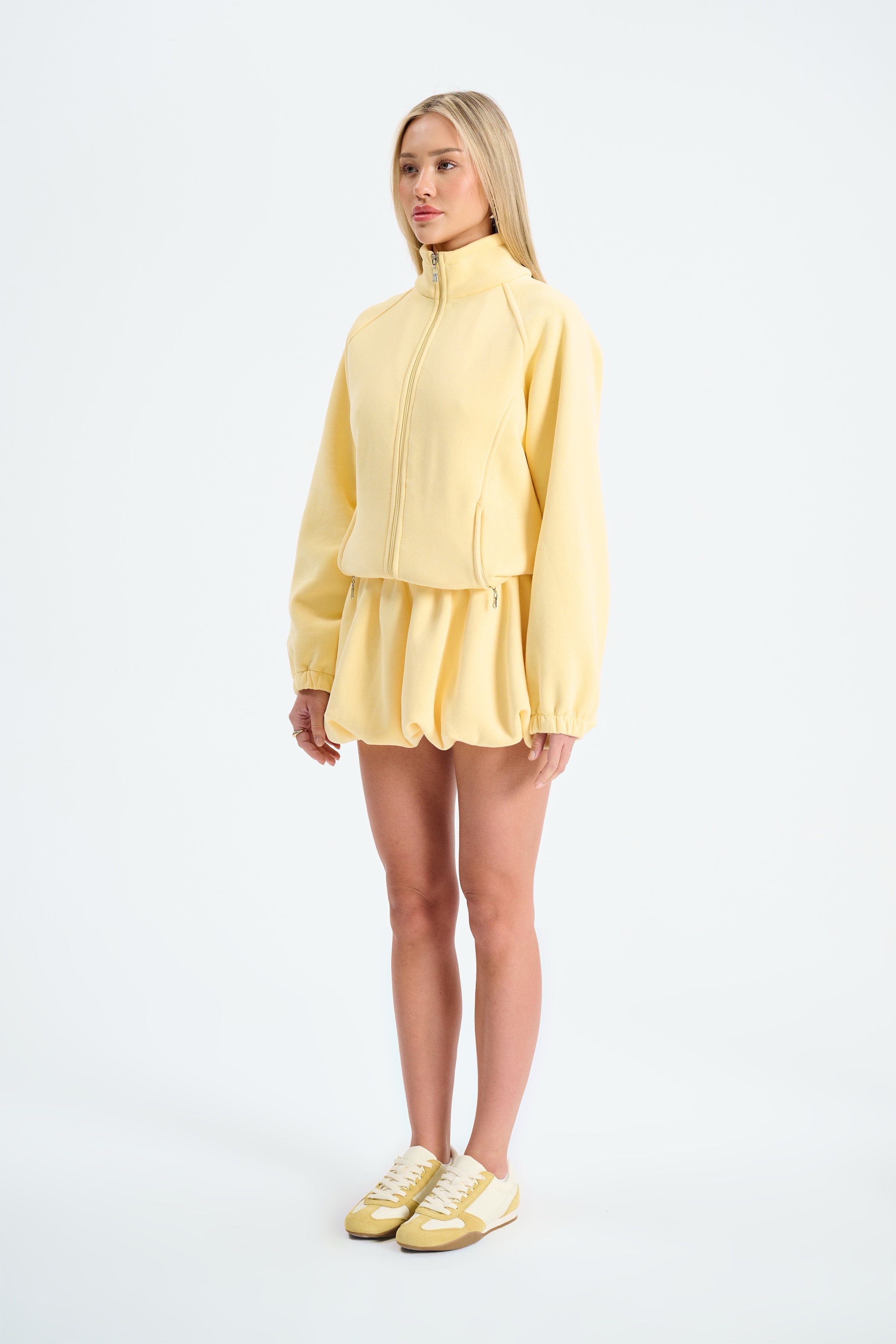 Naia-Cozy Sweatshirt / Sarı-Sweatshirts & Hoodies-2-Milagron.com