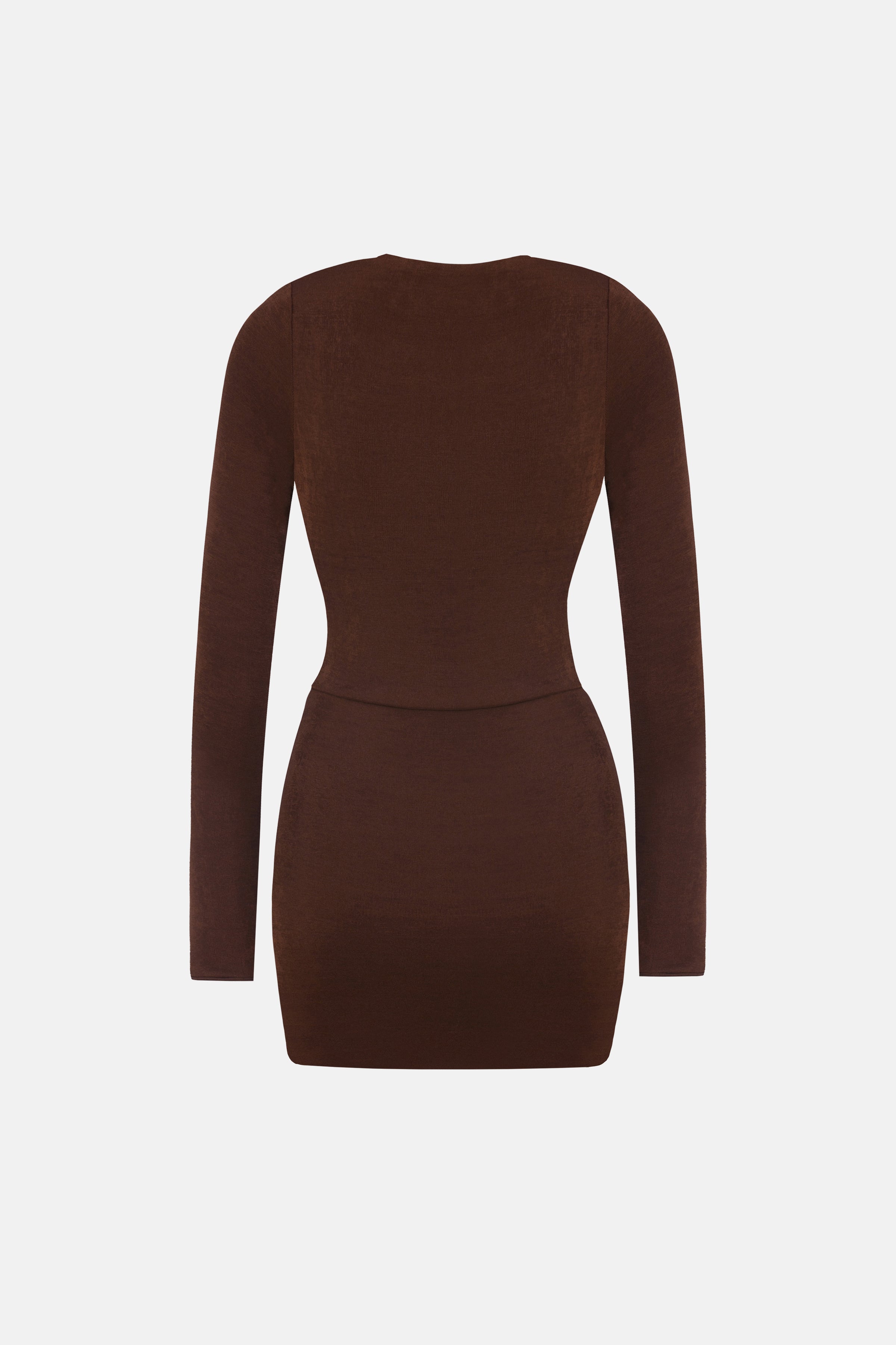 Naia-Dear Degaje Elbise / Kahverengi-Elbise-6-Milagron.com