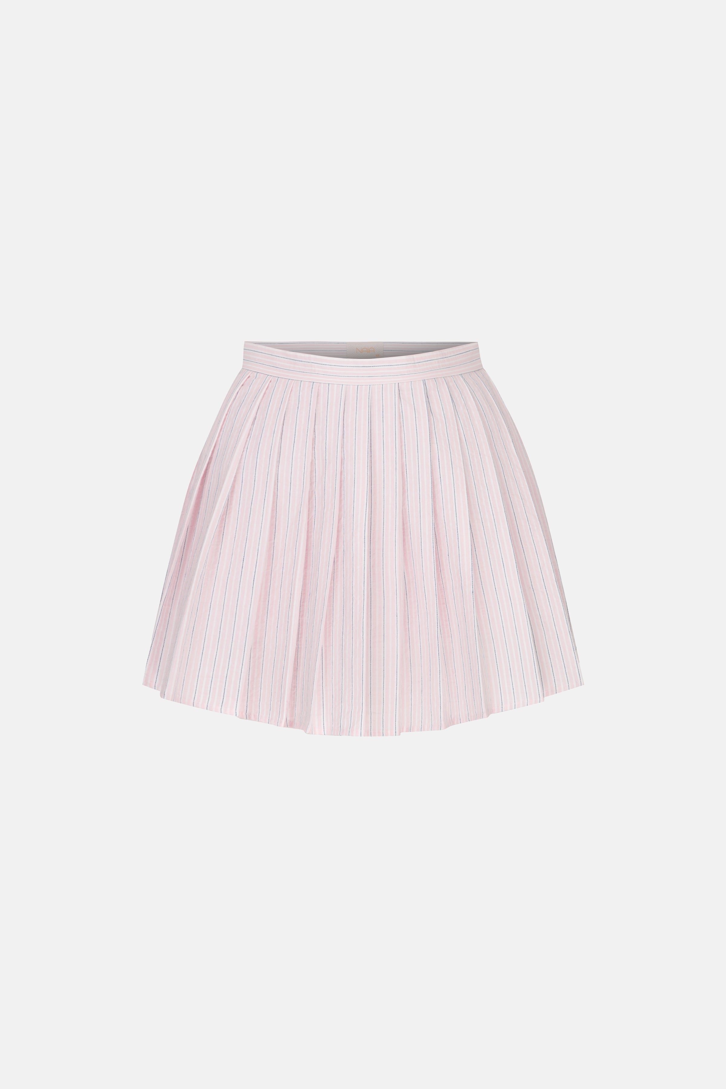 Naia-Dion Etek / Toz Pembe Çizgili-Etek-5-Milagron.com