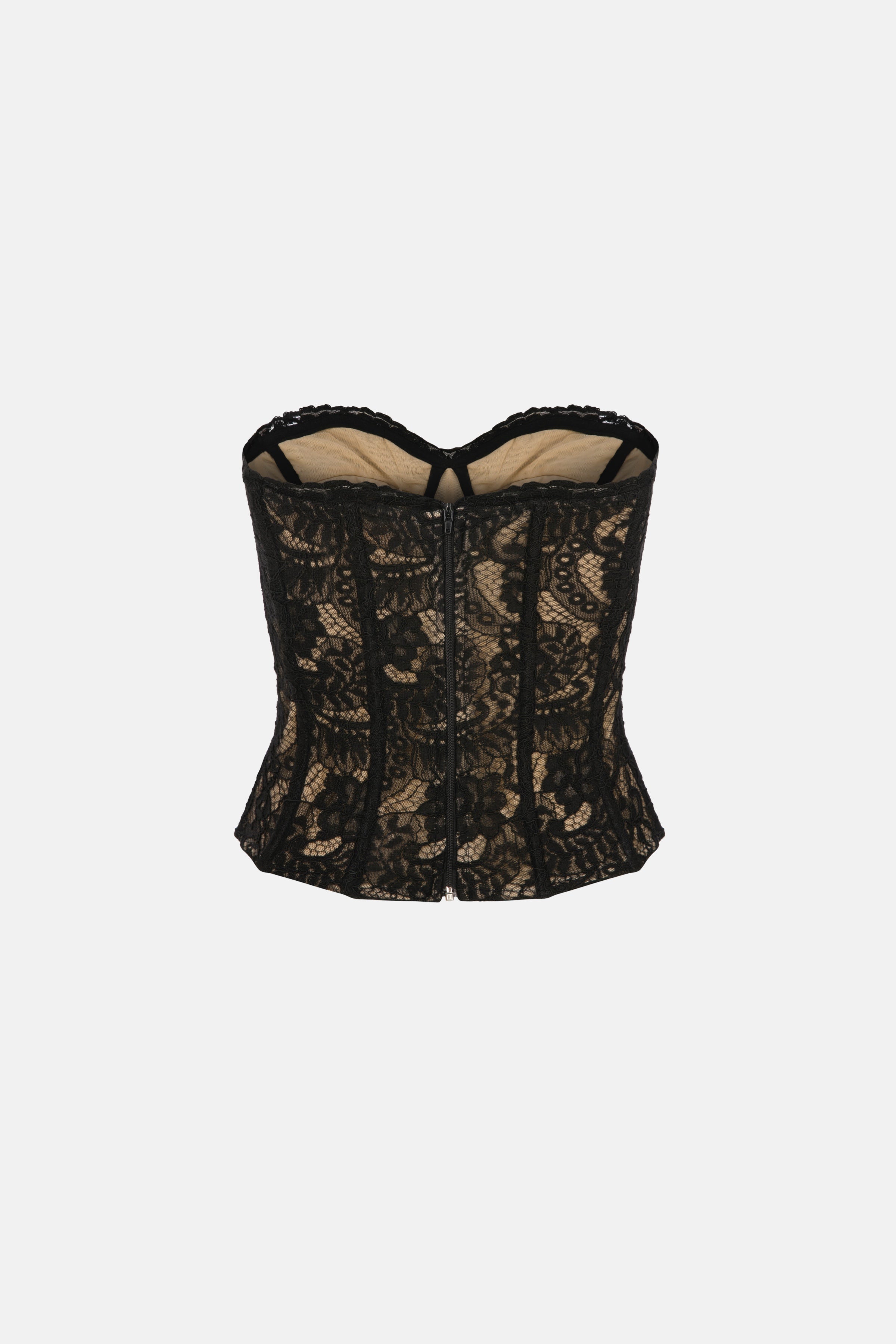 Naia-Grace Top / Si̇yah Dantel-Bluz-6-Milagron.com