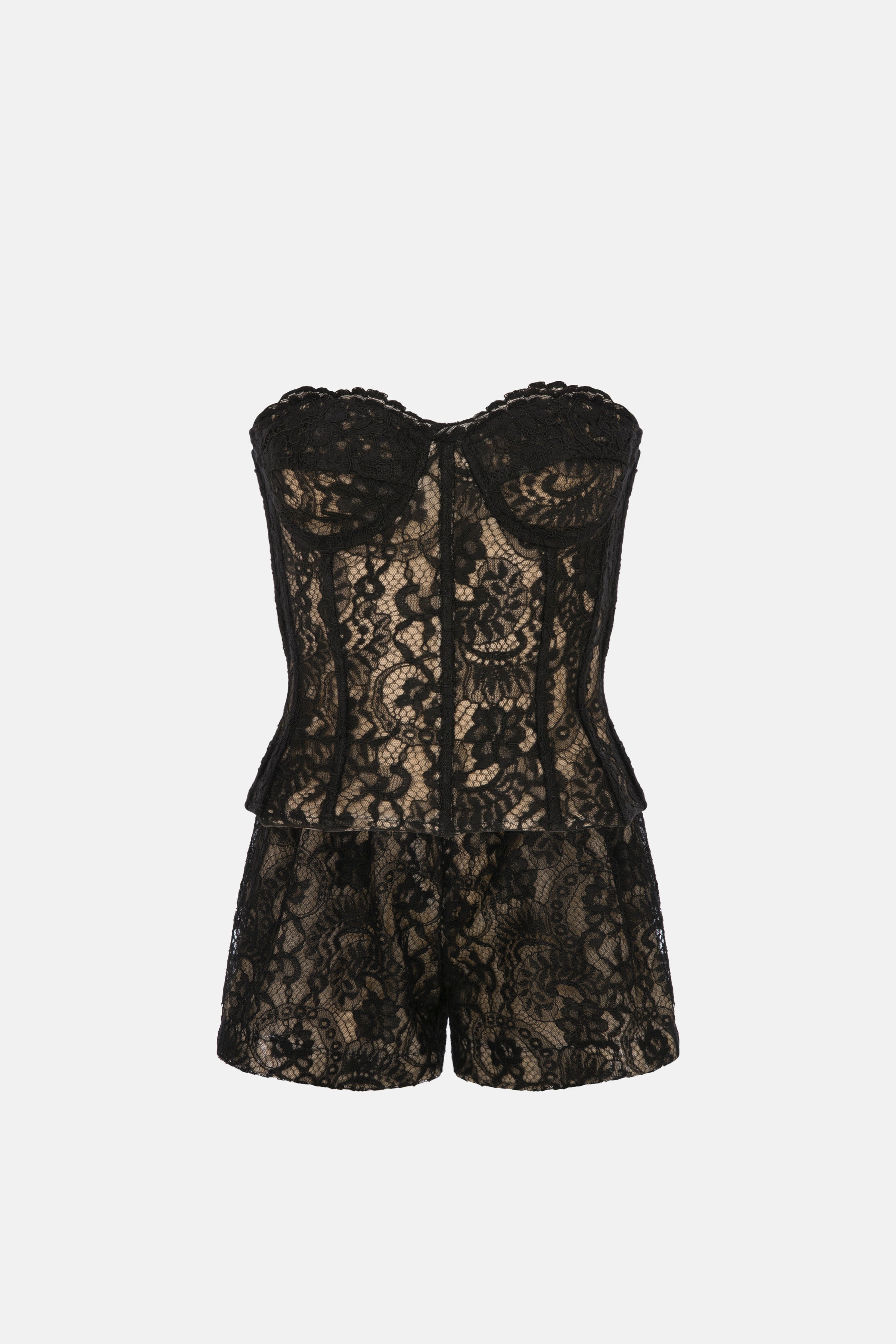 Naia-Grace Top / Si̇yah Dantel-Bluz-7-Milagron.com