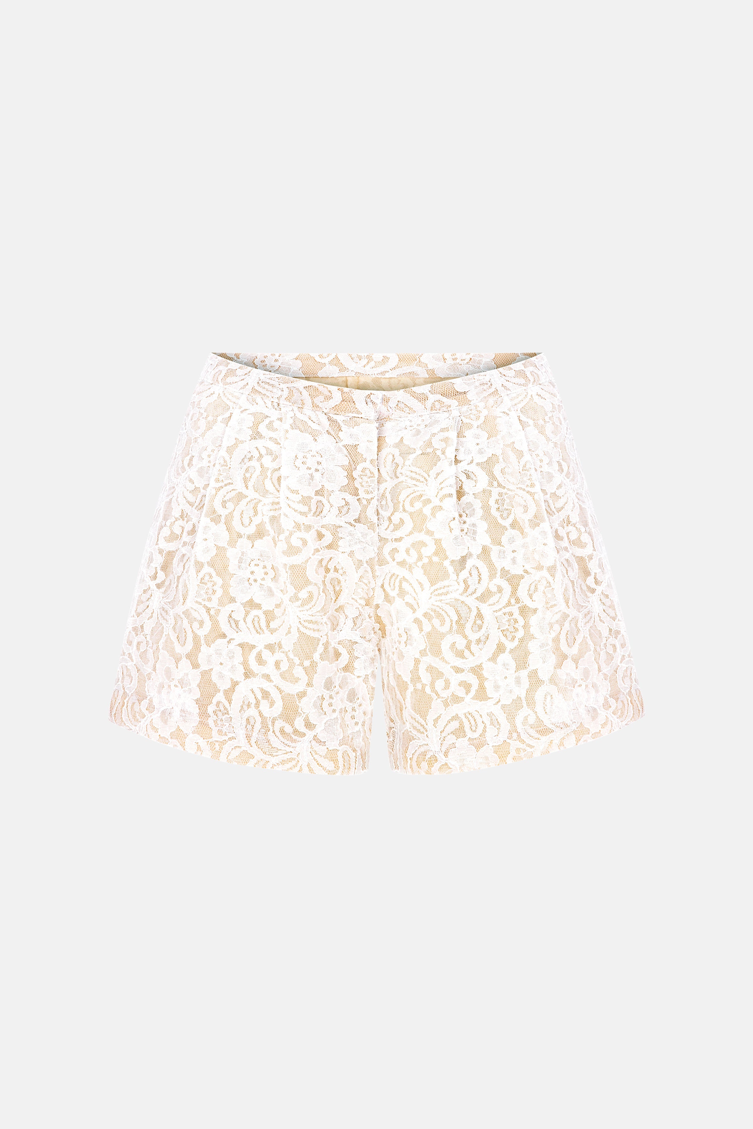 Naia-Grace şort / Ekru Dantel-Şort-4-Milagron.com