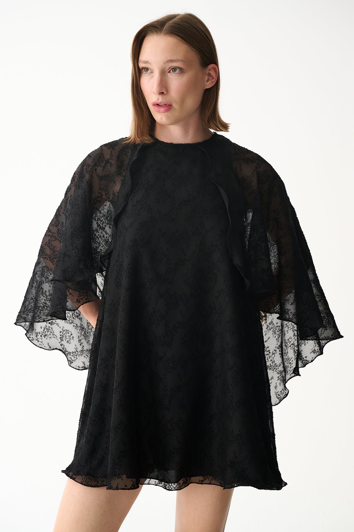 Naia-Holly Peleri̇n Elbi̇se / Si̇yah-Elbise-6-Milagron.com