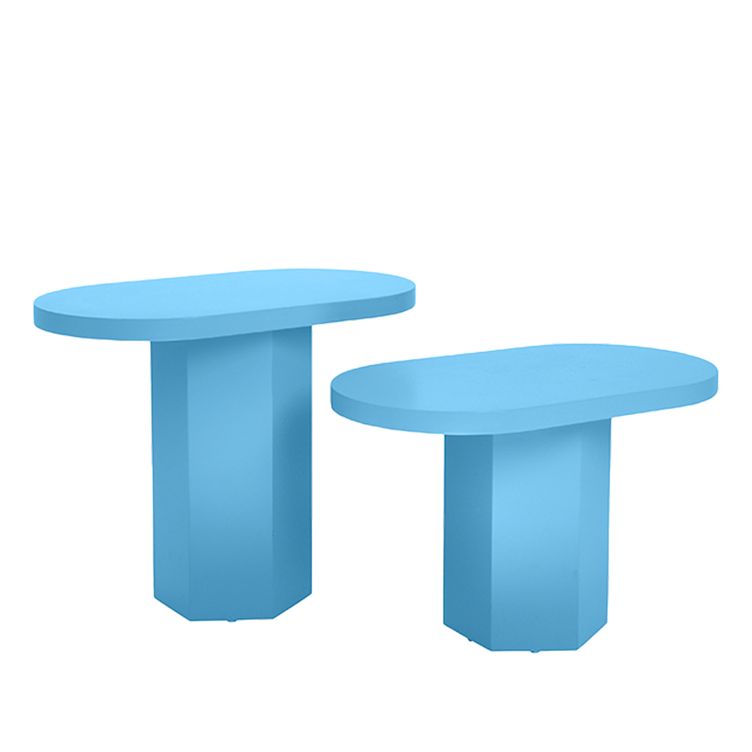 Naia Home-Casablanca Mini Sehpa / Mavi-Sehpa-3-Milagron.com