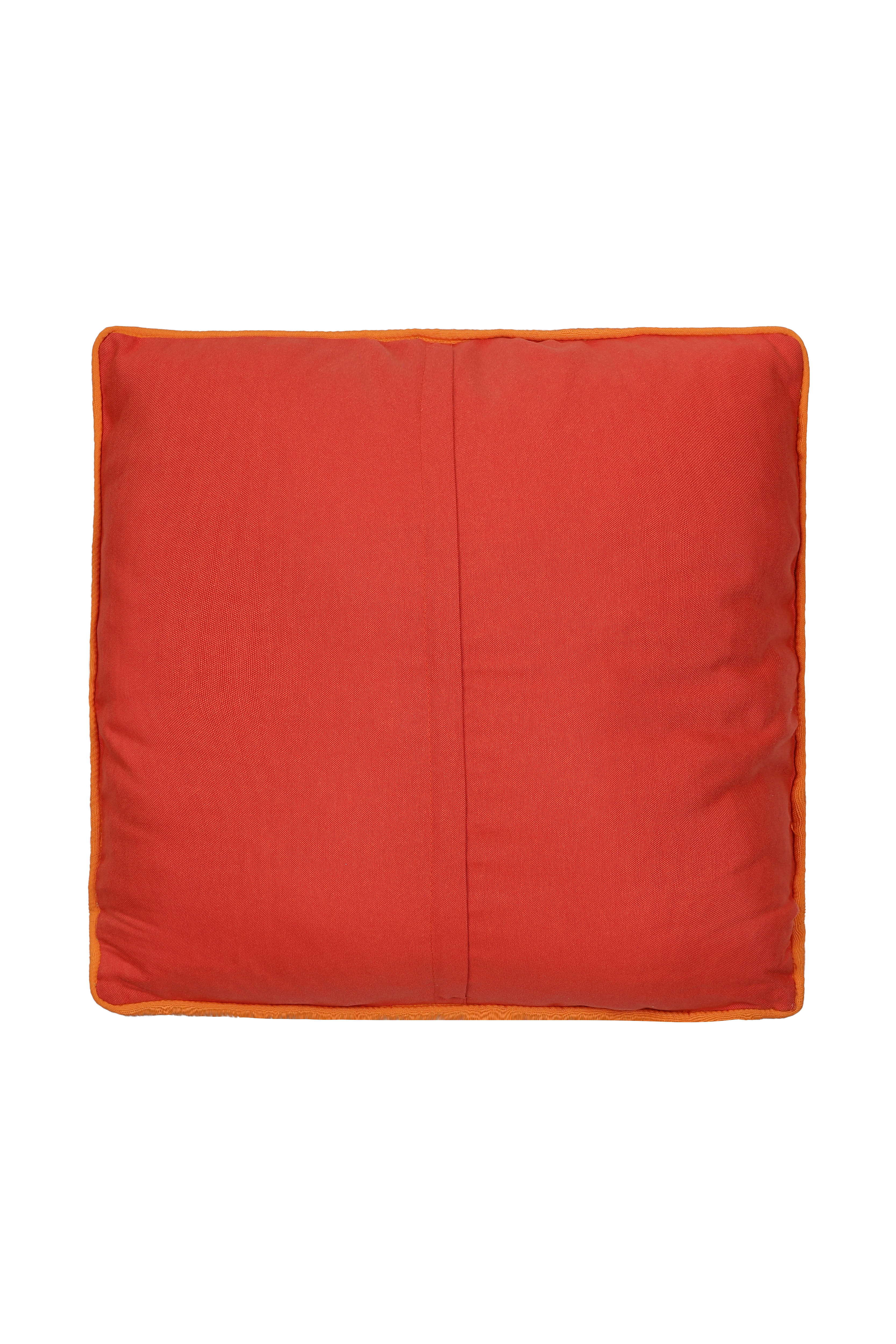 Naia Home-Chloris Kare Yastık / Yeşil Turuncu Çiçekli-Yastık-2-Milagron.com