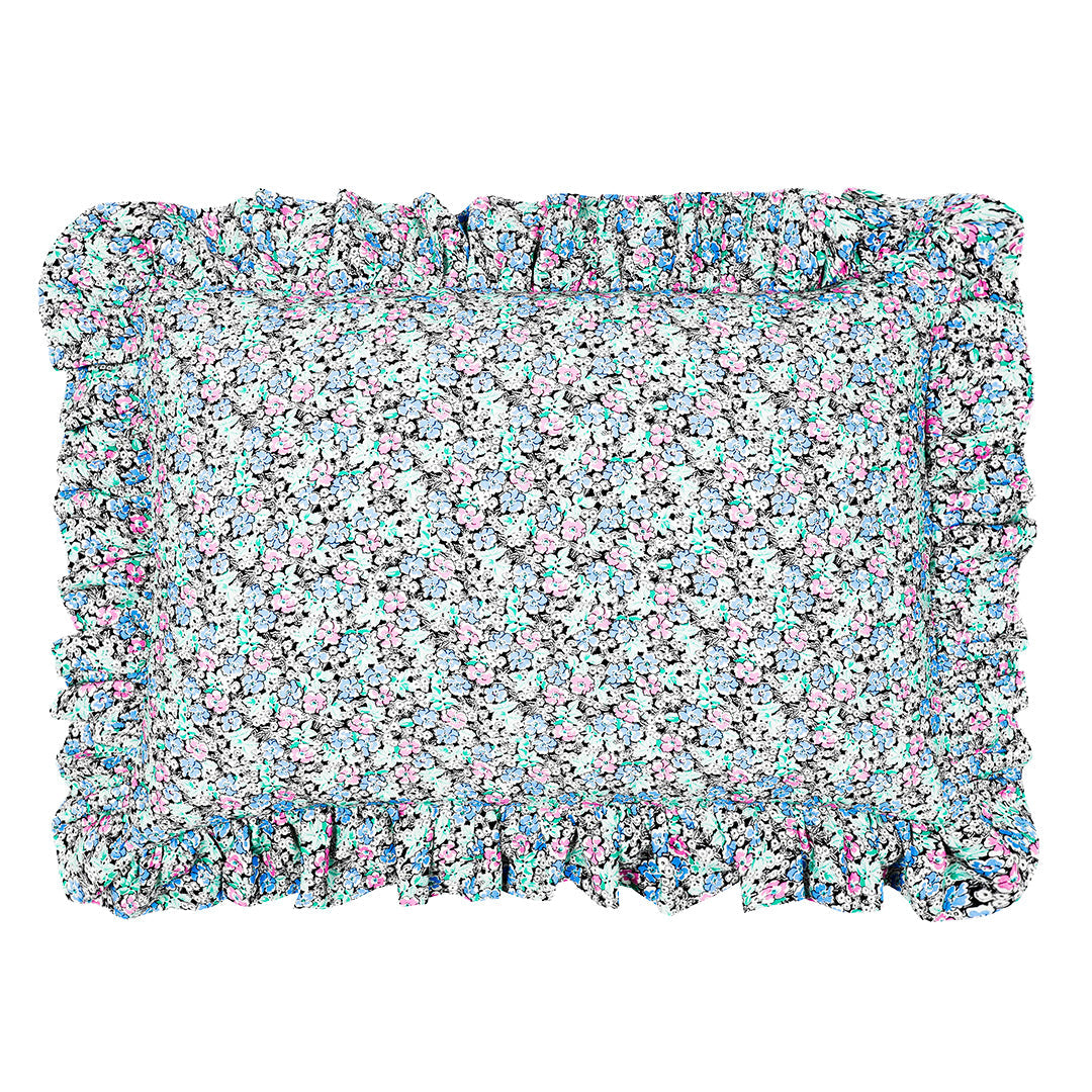 Naia Home-No Alarms 2'li Yastık Kılıfı / Yeşil Çiçekli-Yastık Kılıfı-1-Milagron.com