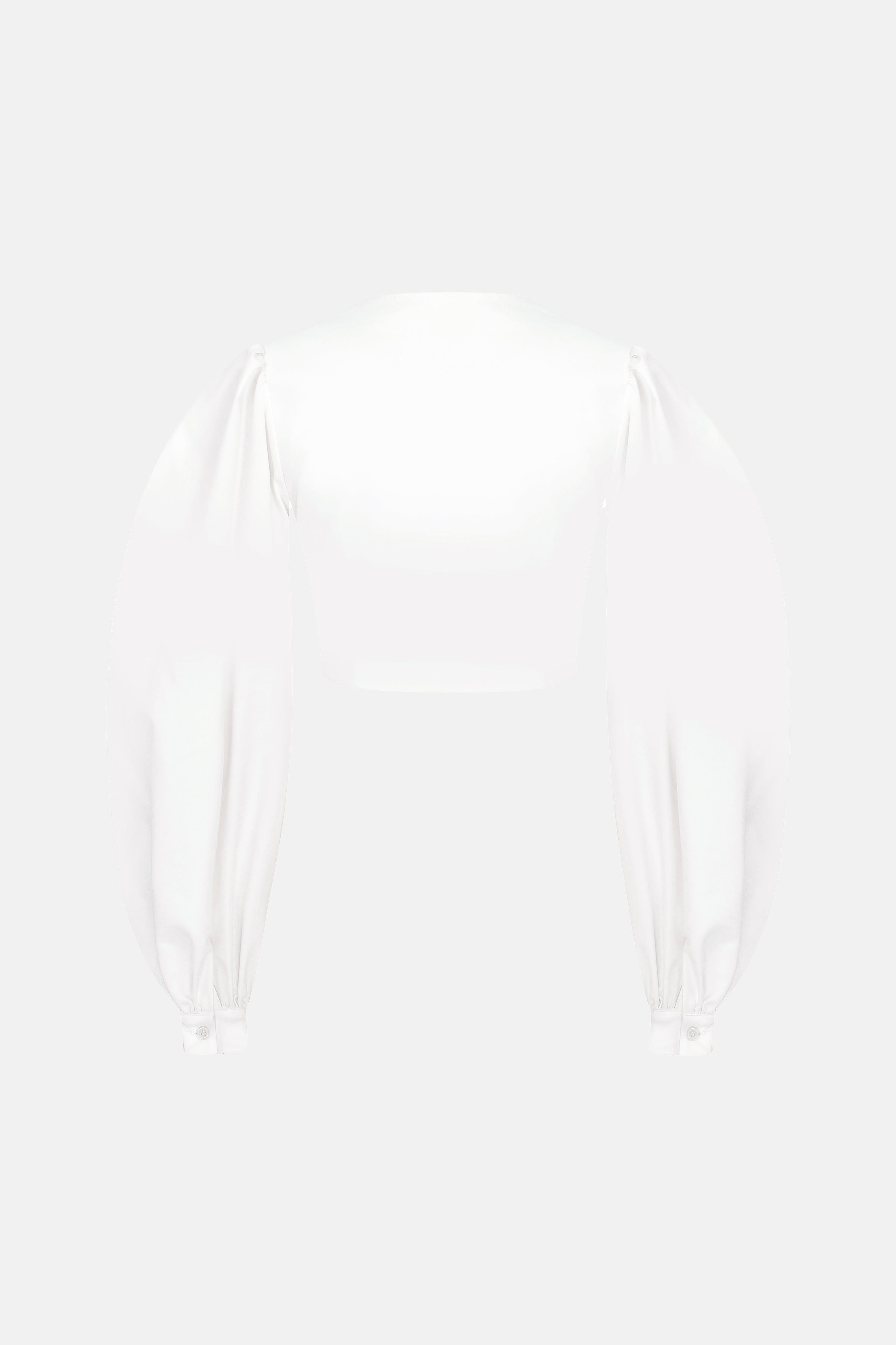 Naia-Kiki Balon Kollu Gömlek / Beyaz-Gömlek-8-Milagron.com