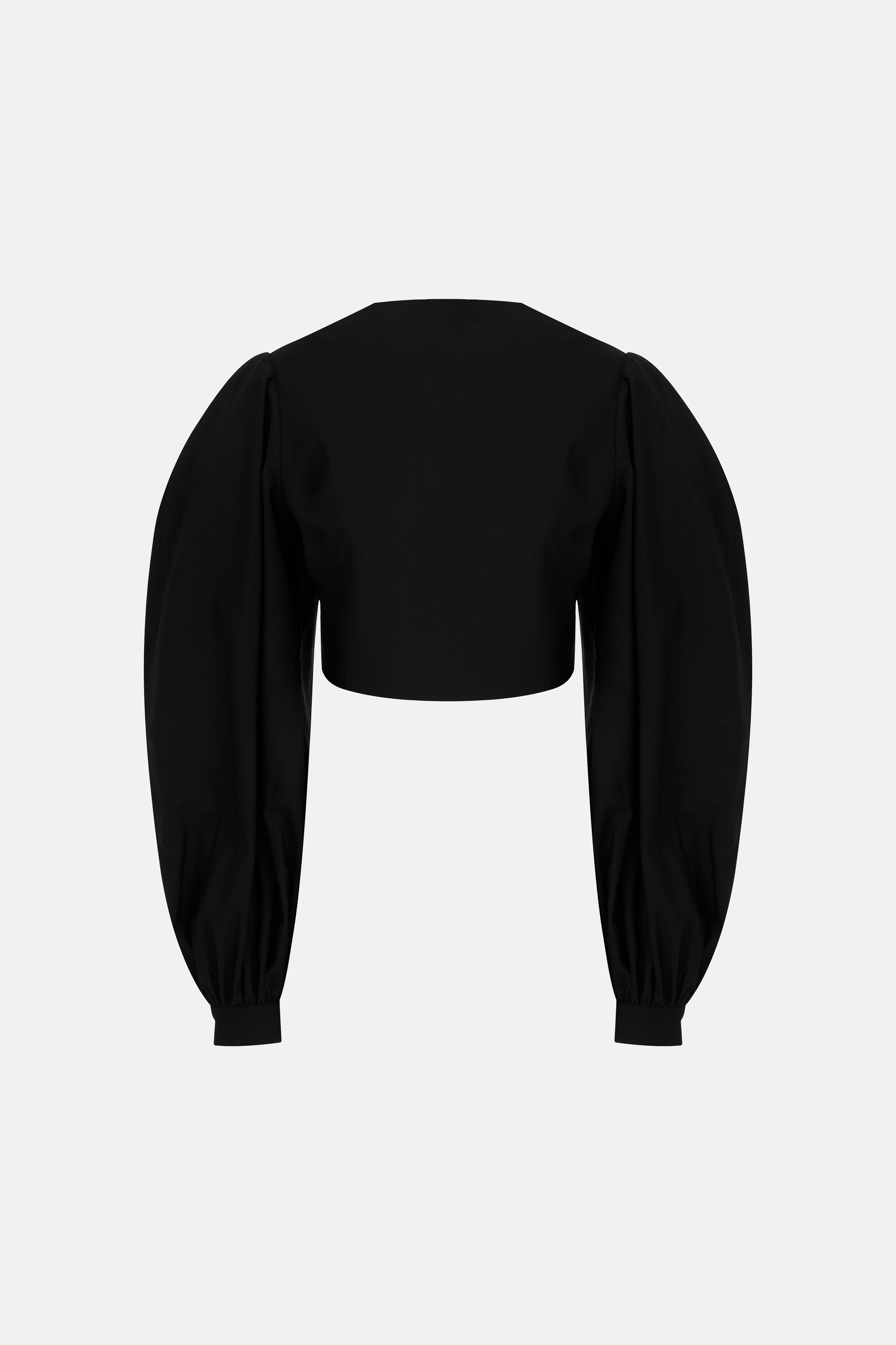 Naia-Kiki Balon Kollu Gömlek / Siyah-Gömlek-6-Milagron.com