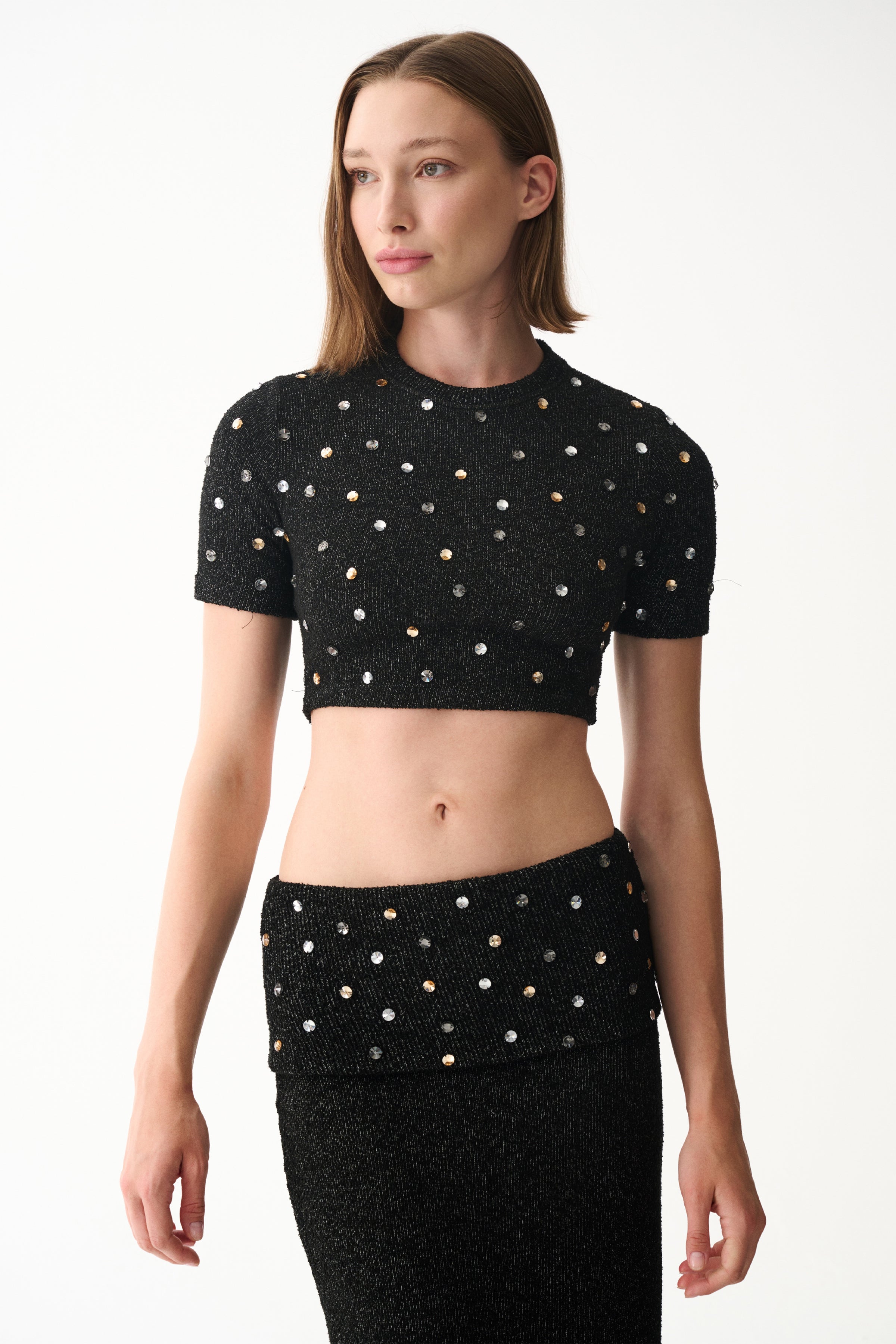 Naia-Lena Bluz / Si̇yah Taşli-Bluz-1-Milagron.com