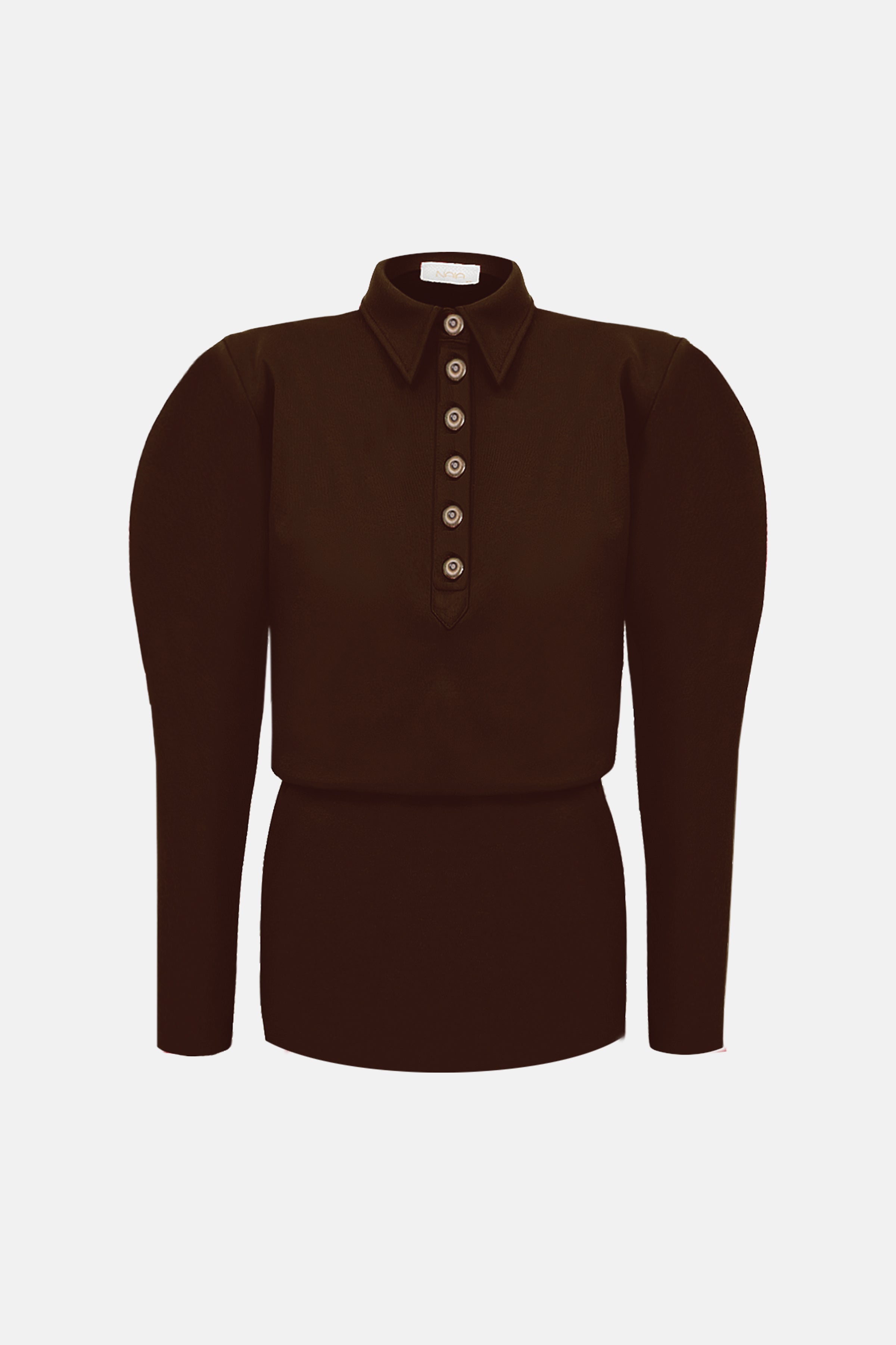 Naia-Lucky Elbise / Kahverengi-Elbise-1-Milagron.com