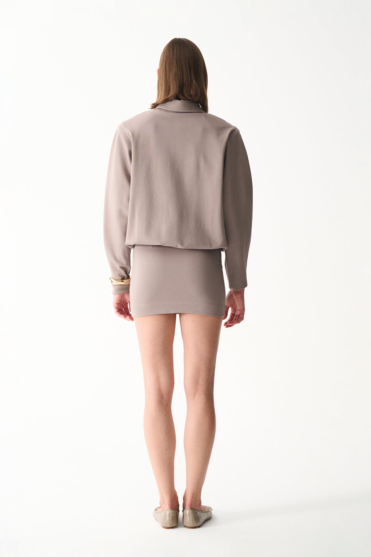 Naia-Lucky Elbi̇se / Taş Rengi̇-Elbise-5-Milagron.com