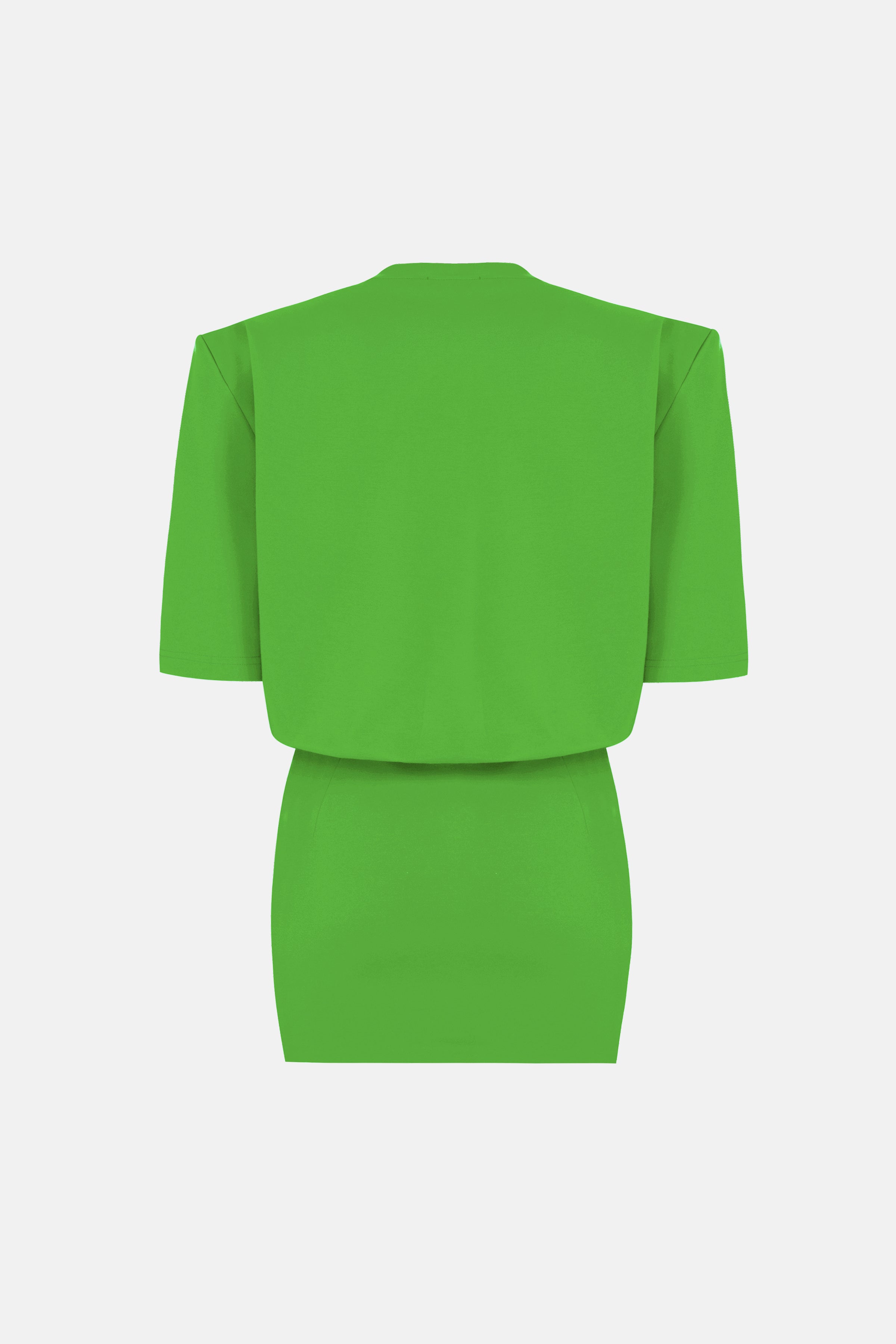 Naia-Miu T Shirt Elbise / Yeşil-Elbise-7-Milagron.com