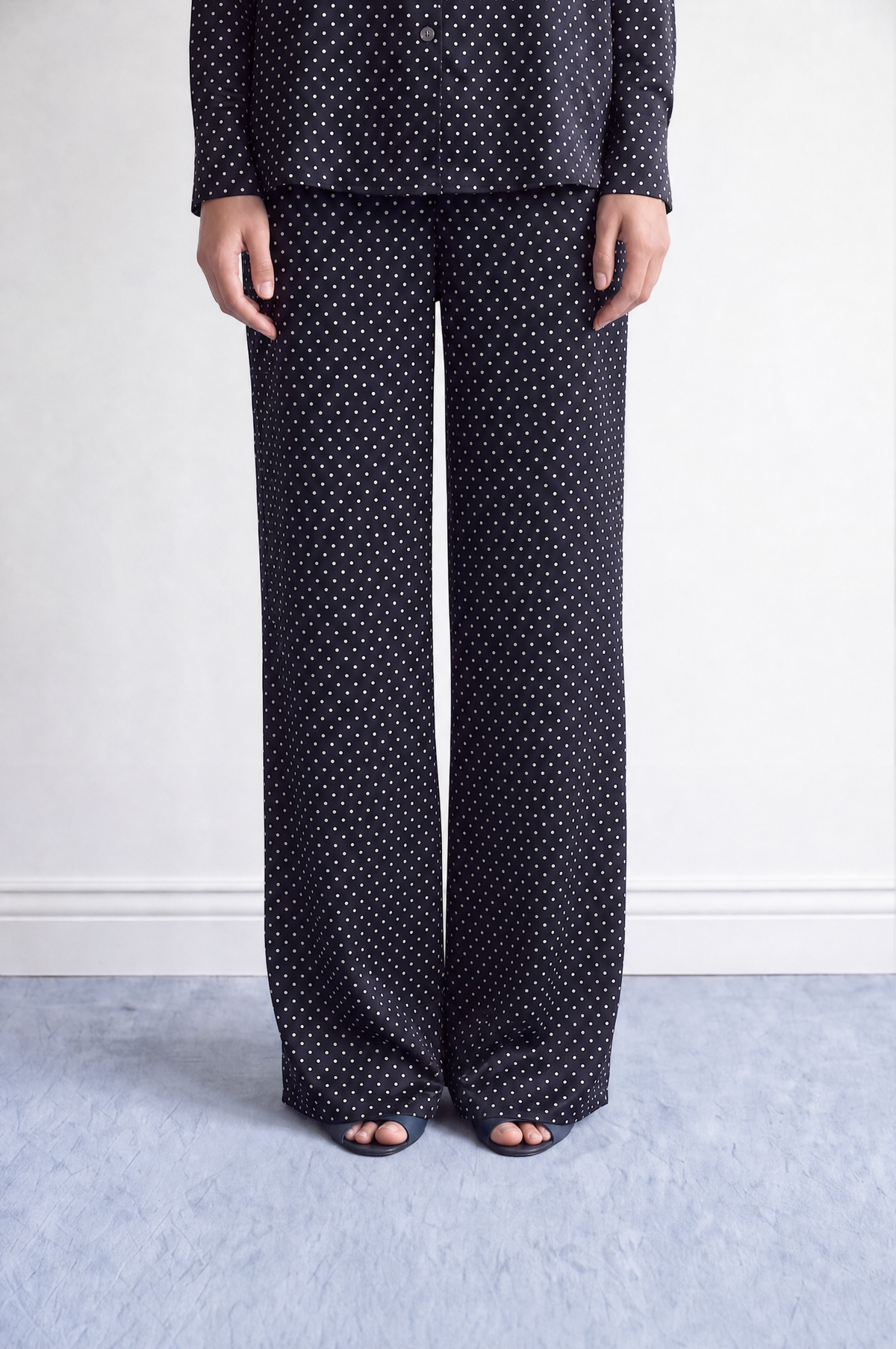 Nolina Pantolon / SiYah Beyaz PuantiYeli