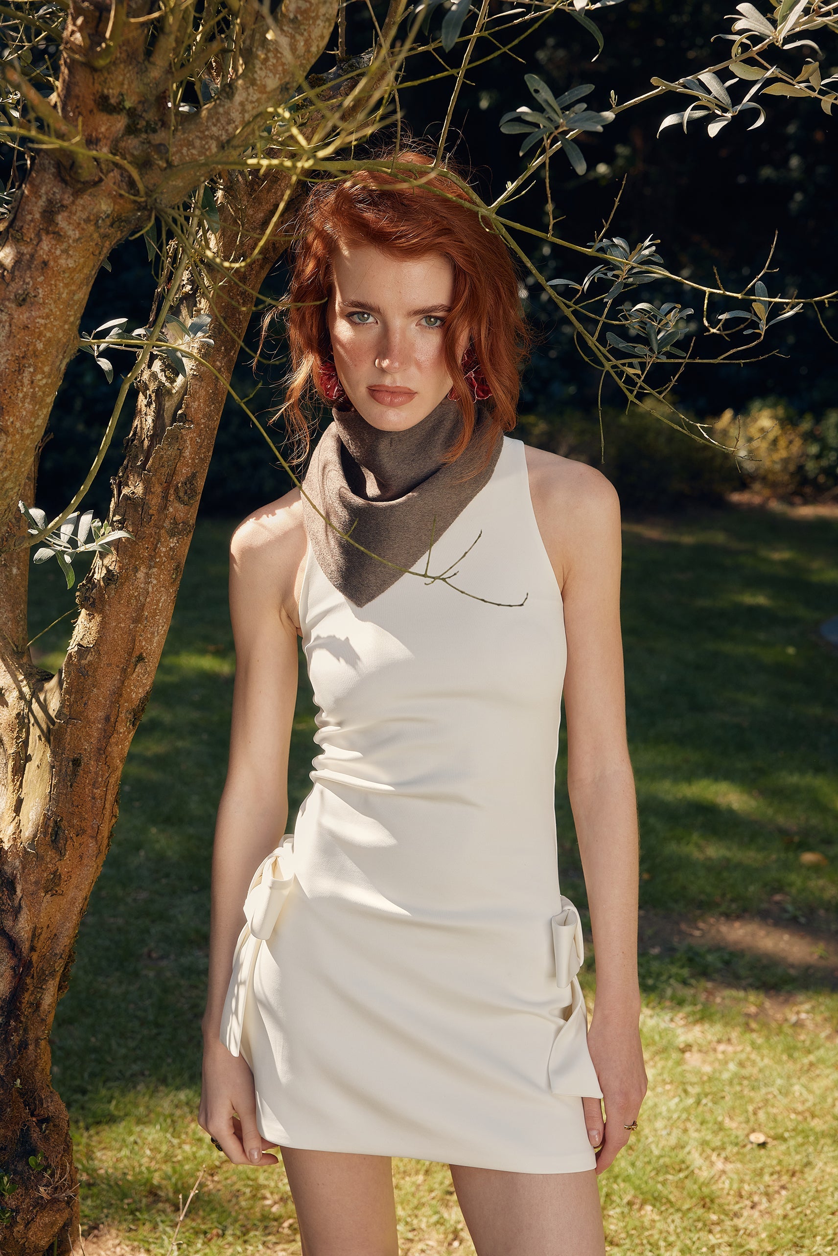 Naia-Odette Mini Elbise / Beyaz-Elbise-1-Milagron.com