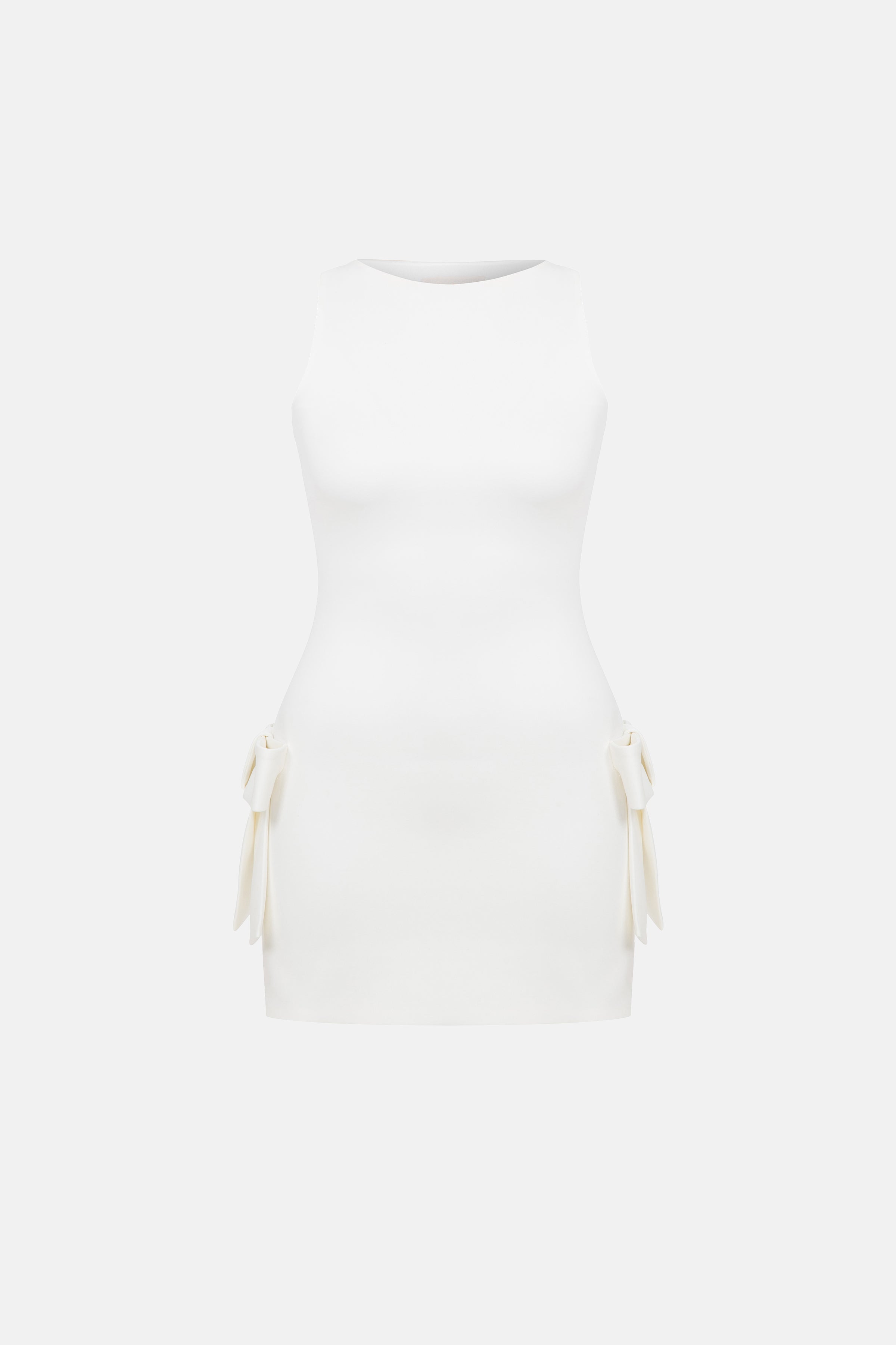 Naia-Odette Mini Elbise / Beyaz-Elbise-3-Milagron.com