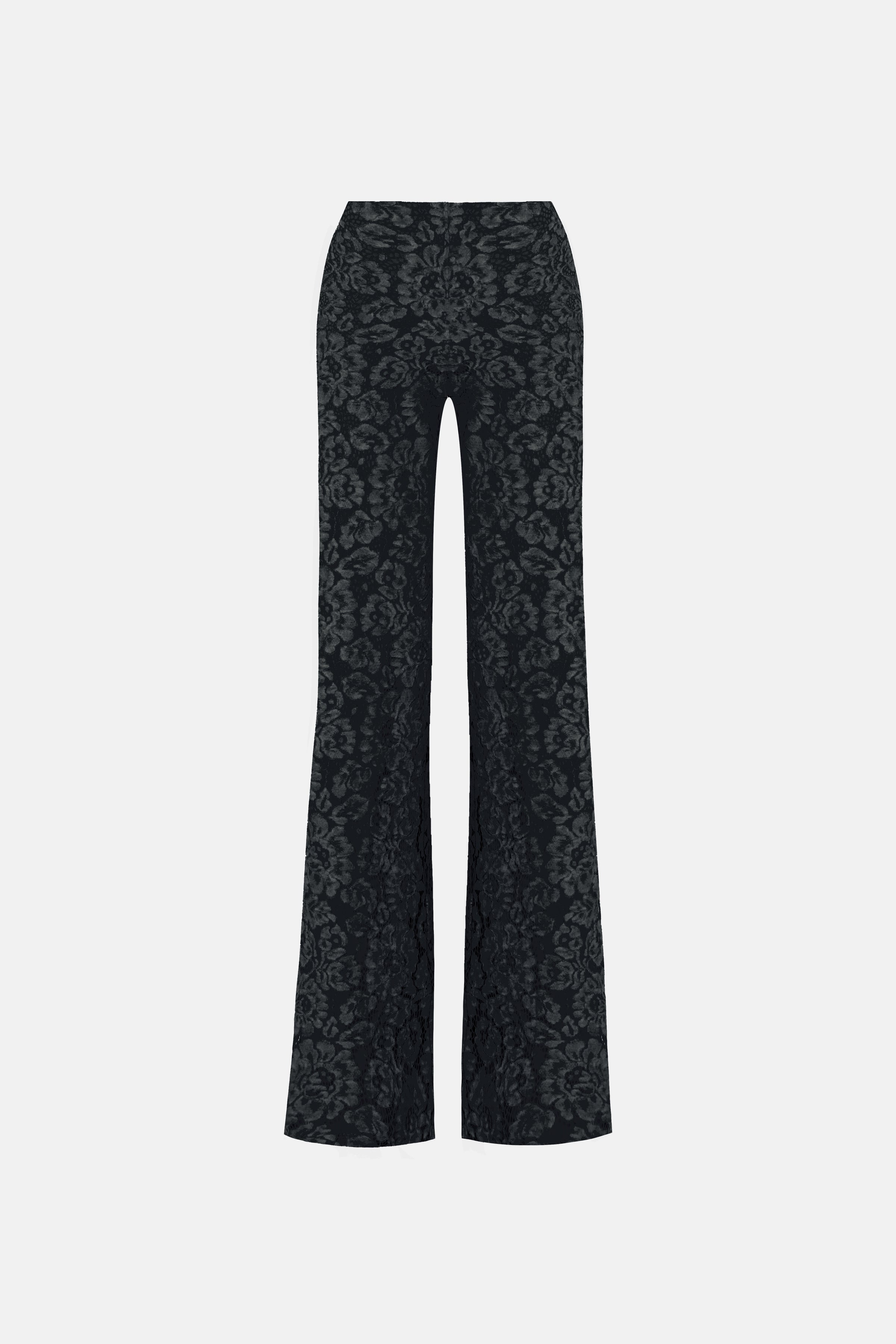 Naia-Riona Dantel Pantolon / Koyu Gri̇-Bluz-6-Milagron.com