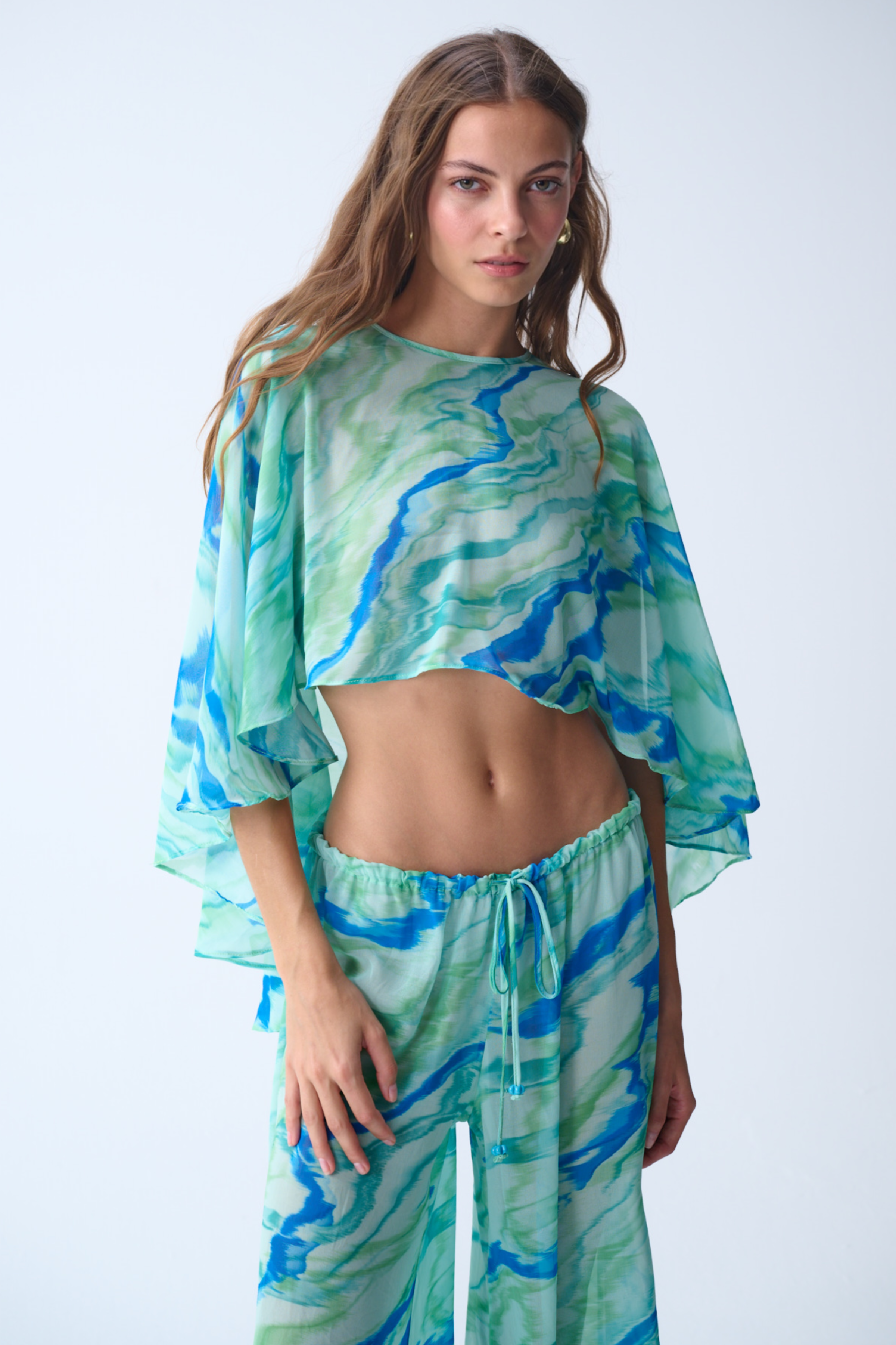 Summer Pantolon / MiNt Desenli