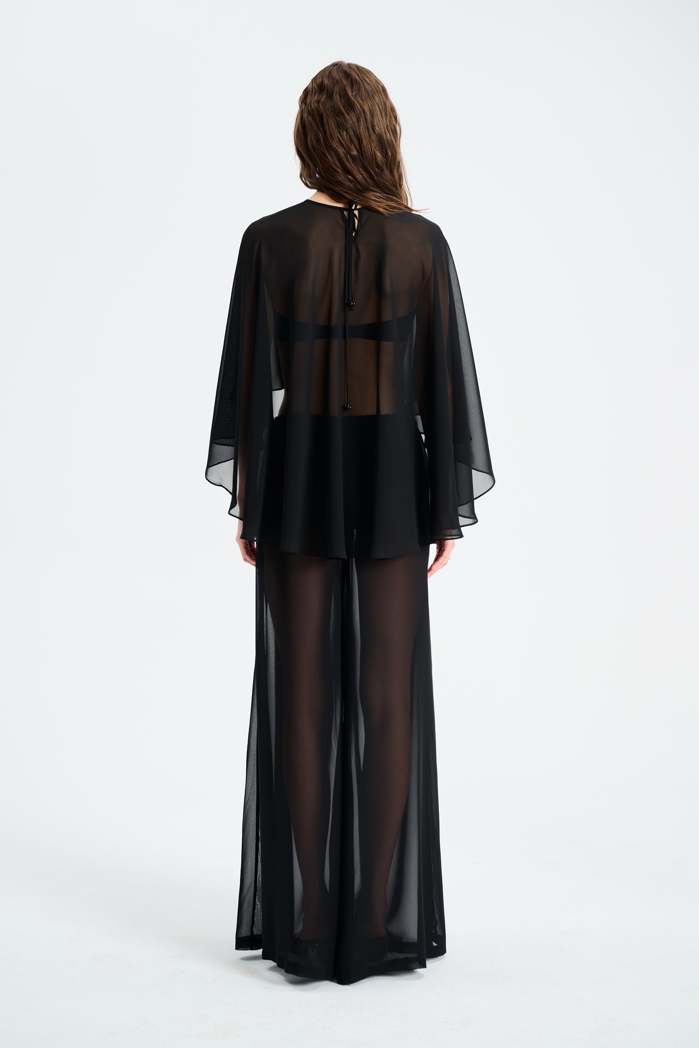 Naia-Summer Pantolon / Si̇yah-Pantolon-5-Milagron.com