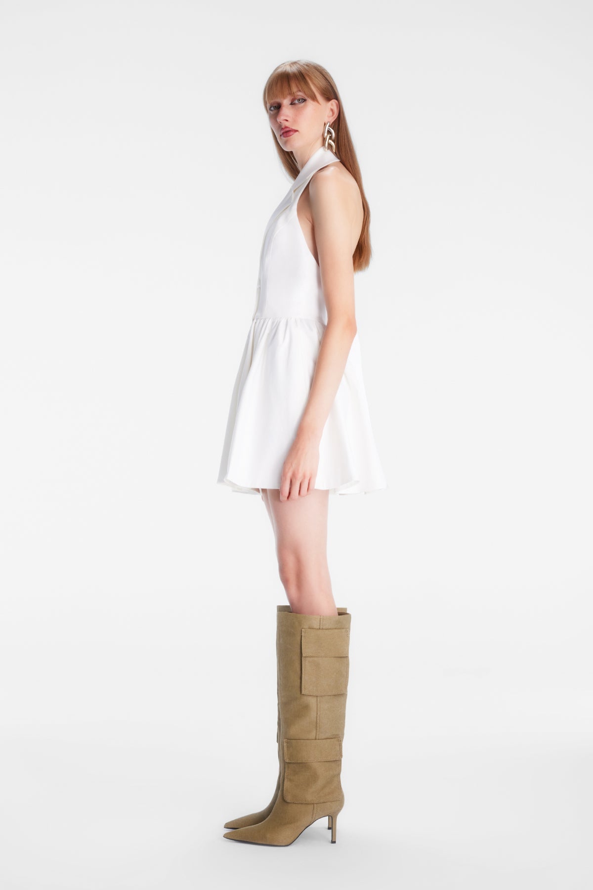 Naia-Sunray Mi̇ni̇ Elbi̇se / Beyaz-Elbise-2-Milagron.com