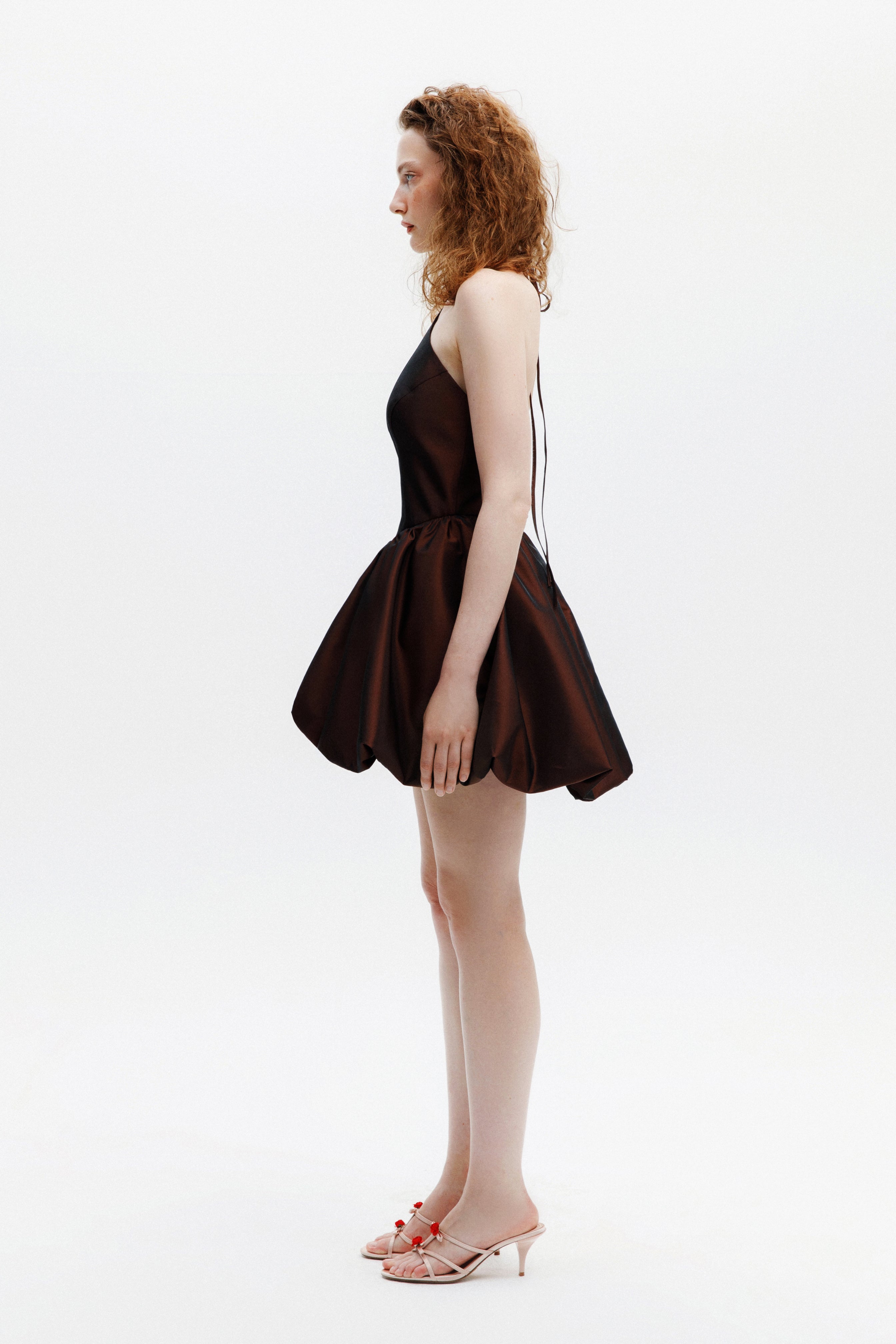 Naia-Wings Elbise / Kahverengi-Elbise-3-Milagron.com